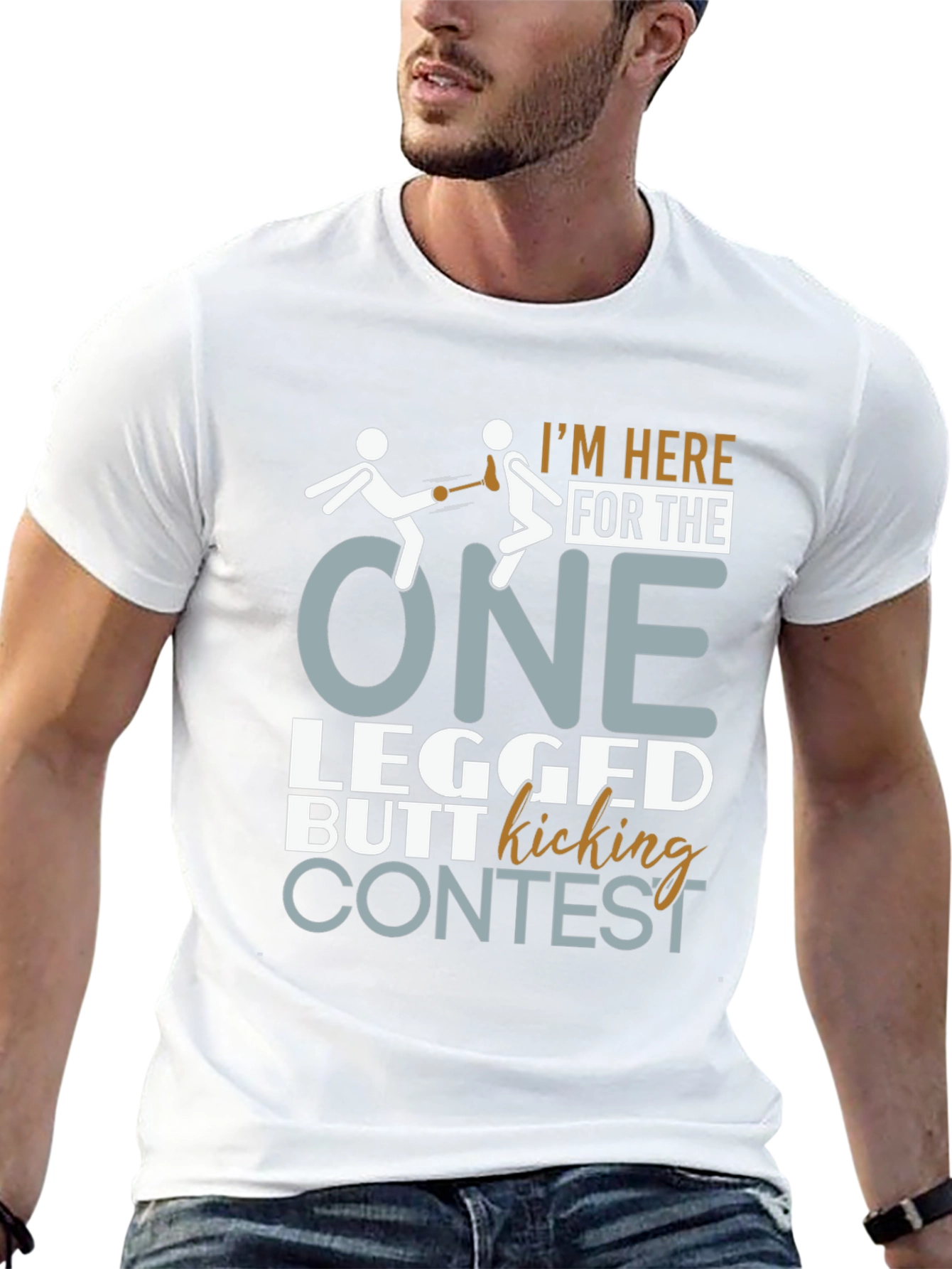 One Legged Butt Kicking Contest T-Shirt
