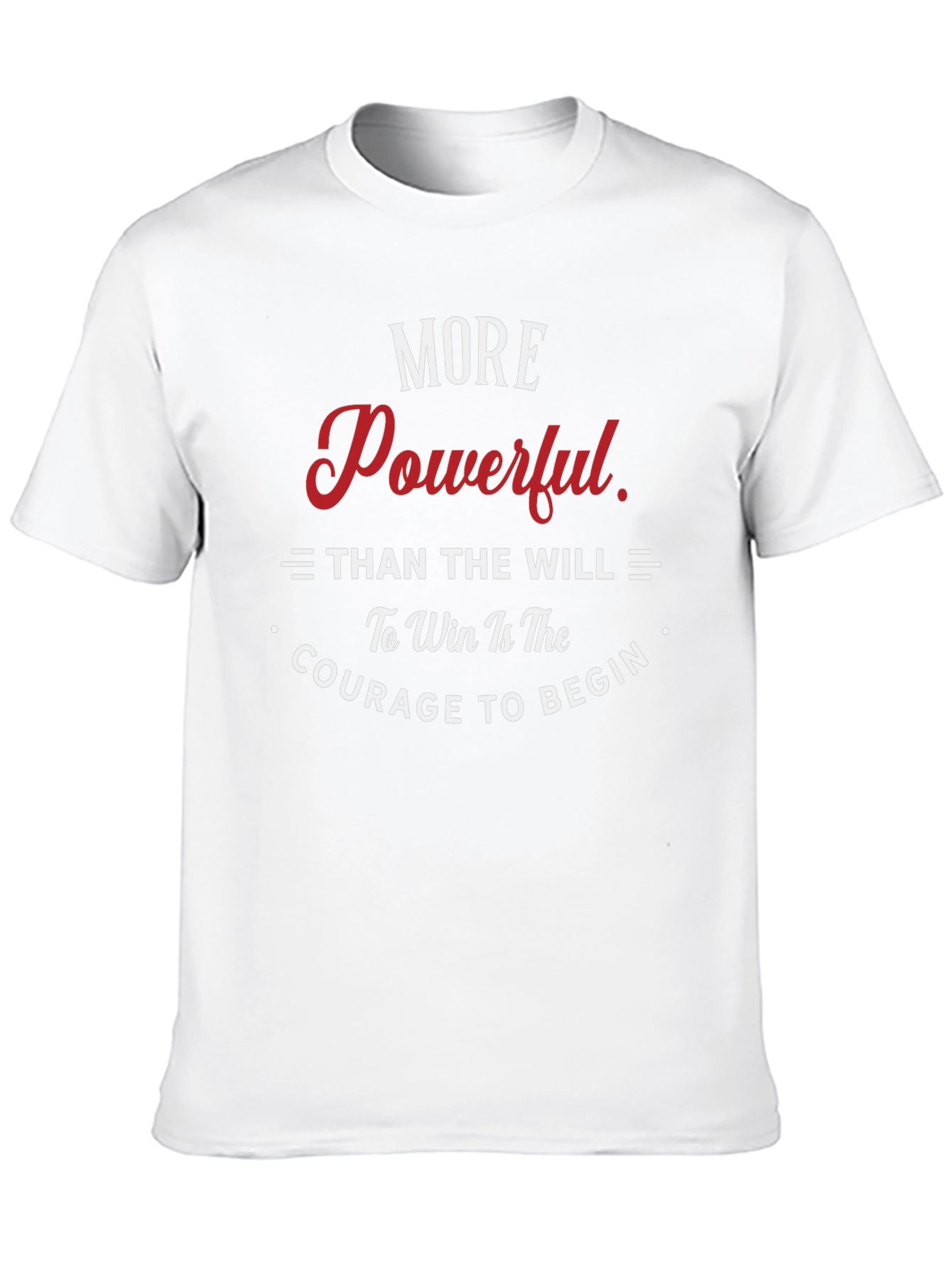Motivational T-Shirt: Courage to Begin