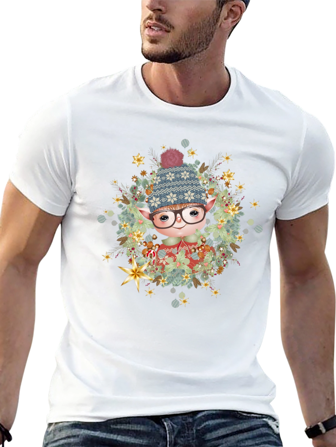 Holiday Elf T-Shirt - Festive Christmas Tee