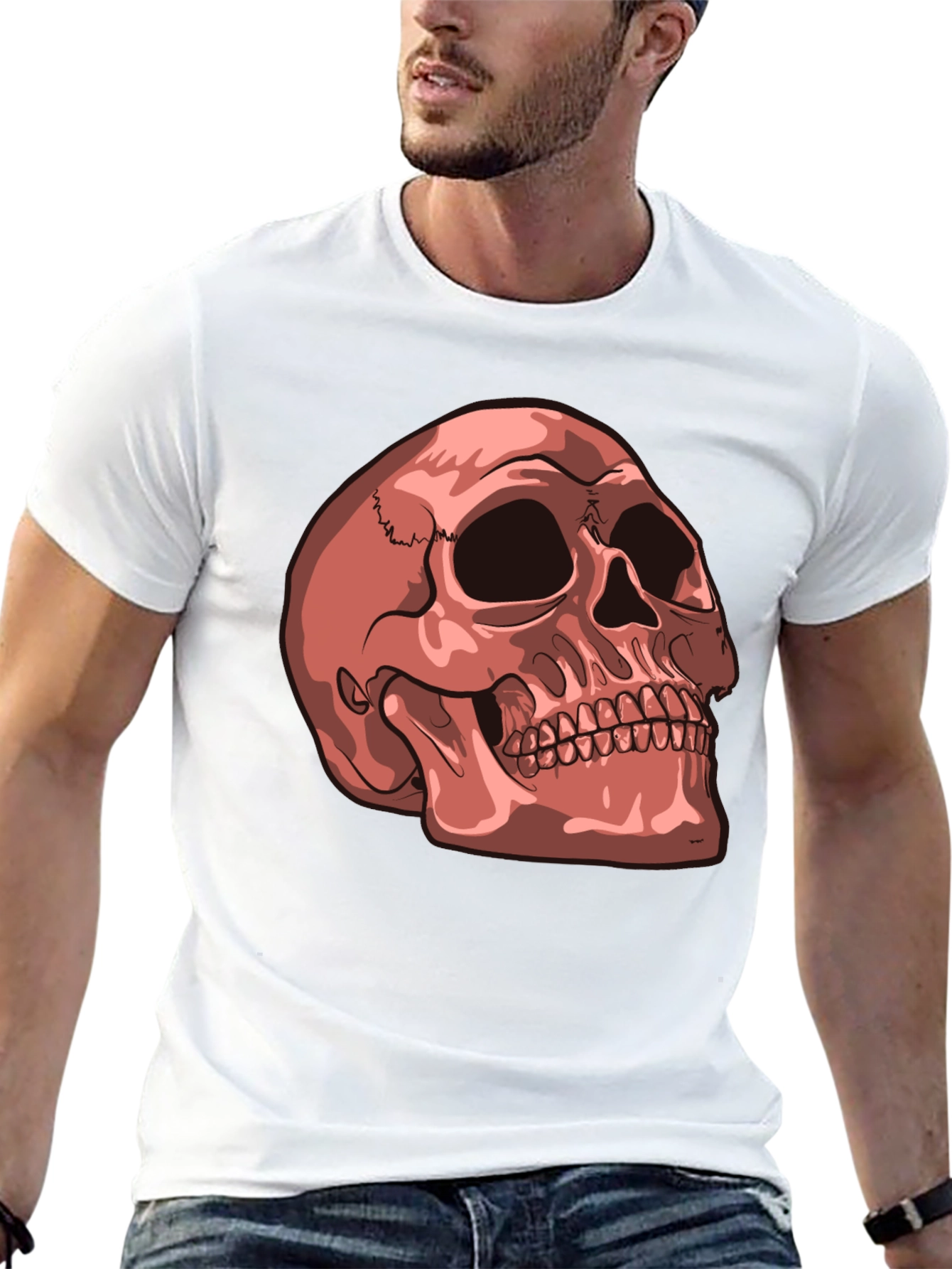 Skull Graphic Tee - Mens Black T-Shirt