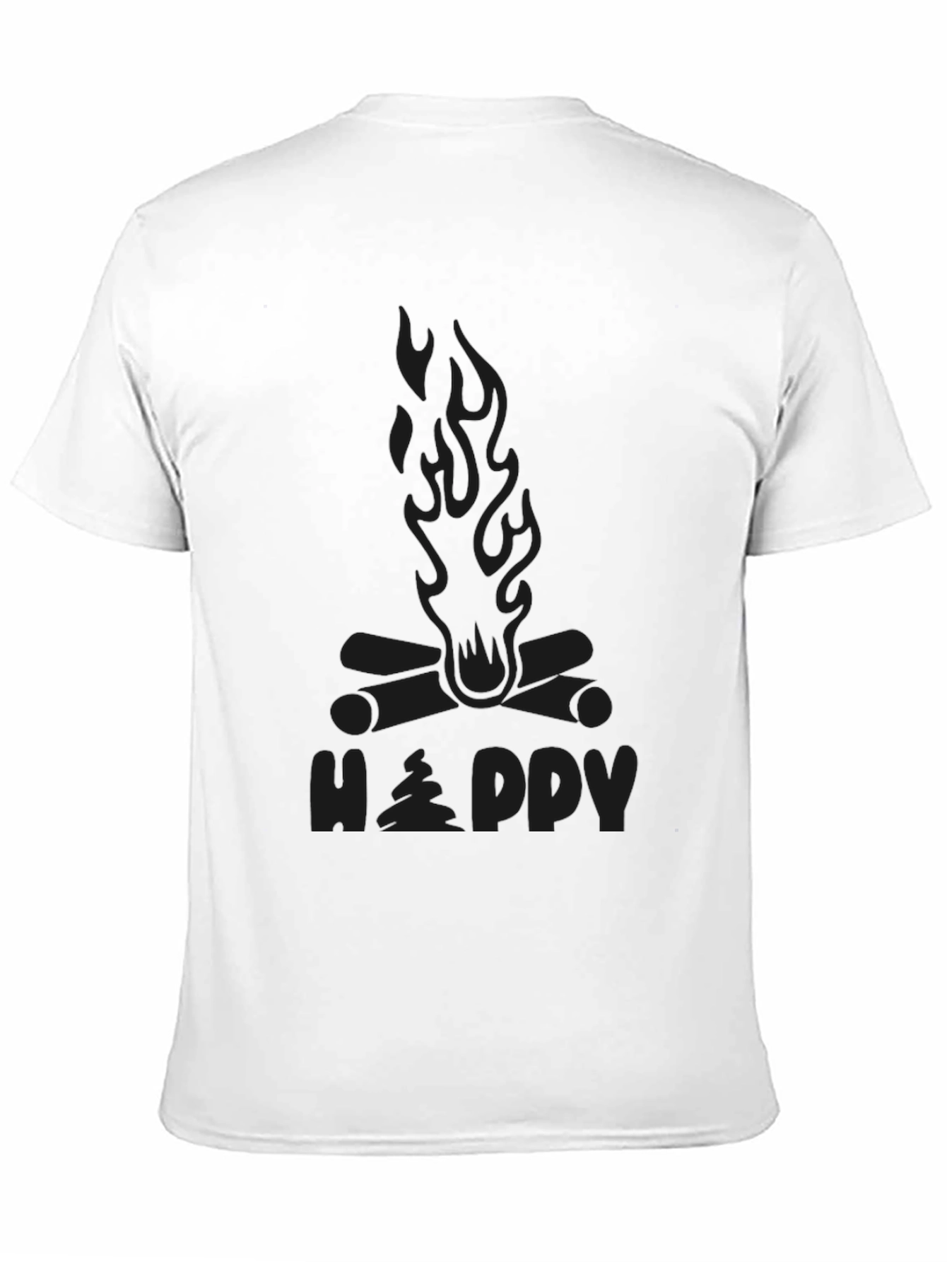 Happy Camper Campfire Graphic T-Shirt