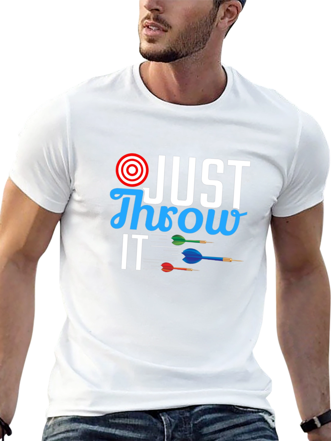 Just Throw It T-Shirt - Dart Design