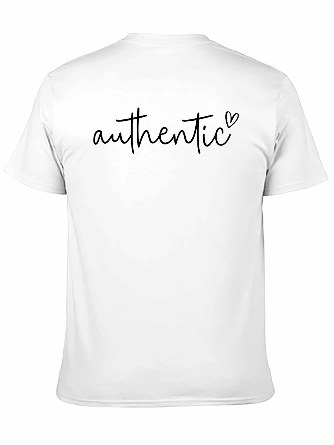 Authentic Heart Graphic Black T-Shirt