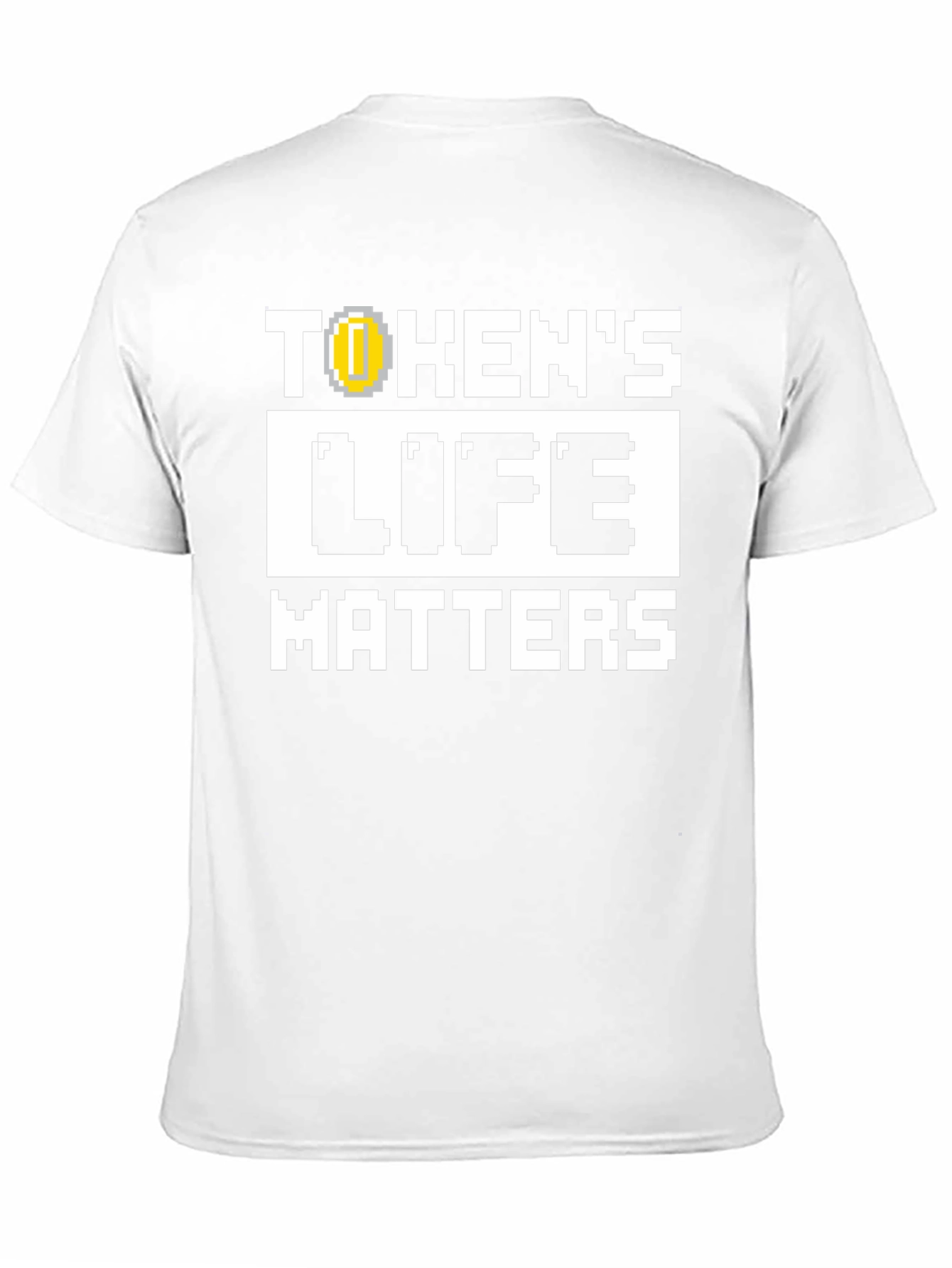 Tokens Life Matters Pixel Art T-Shirt - Black