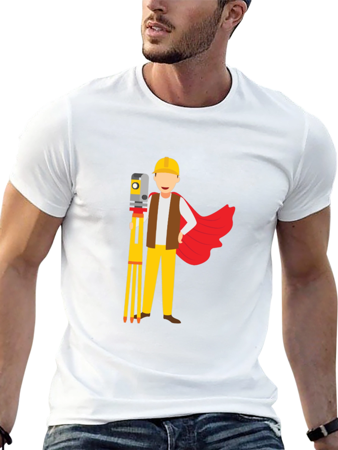 Surveyor Superhero Black T-Shirt