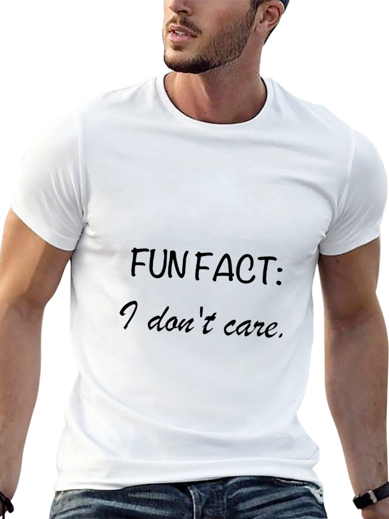 Fun Fact: I Dont Care - Black T-Shirt