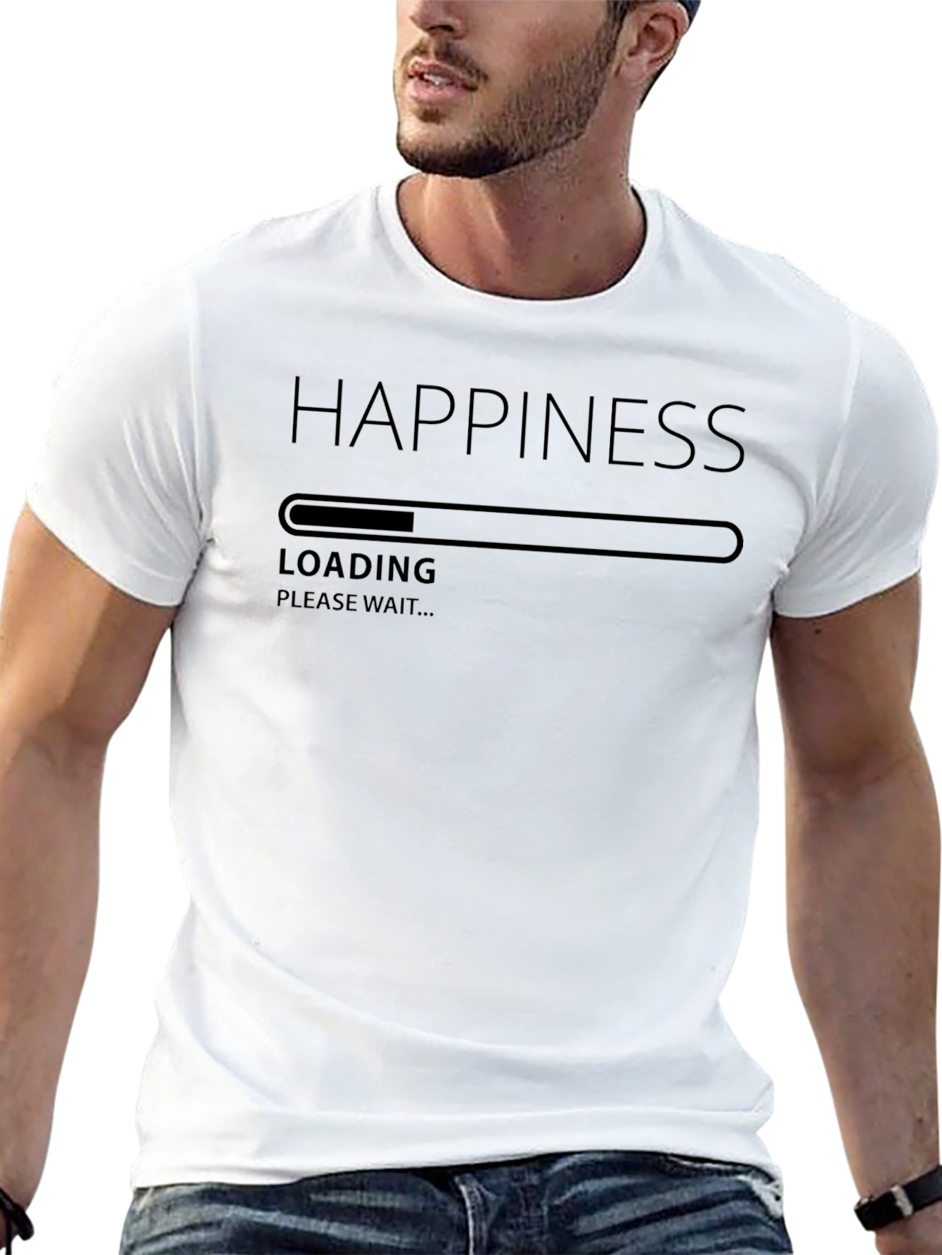 Happiness Loading Graphic T-Shirt - Relaxed Fit