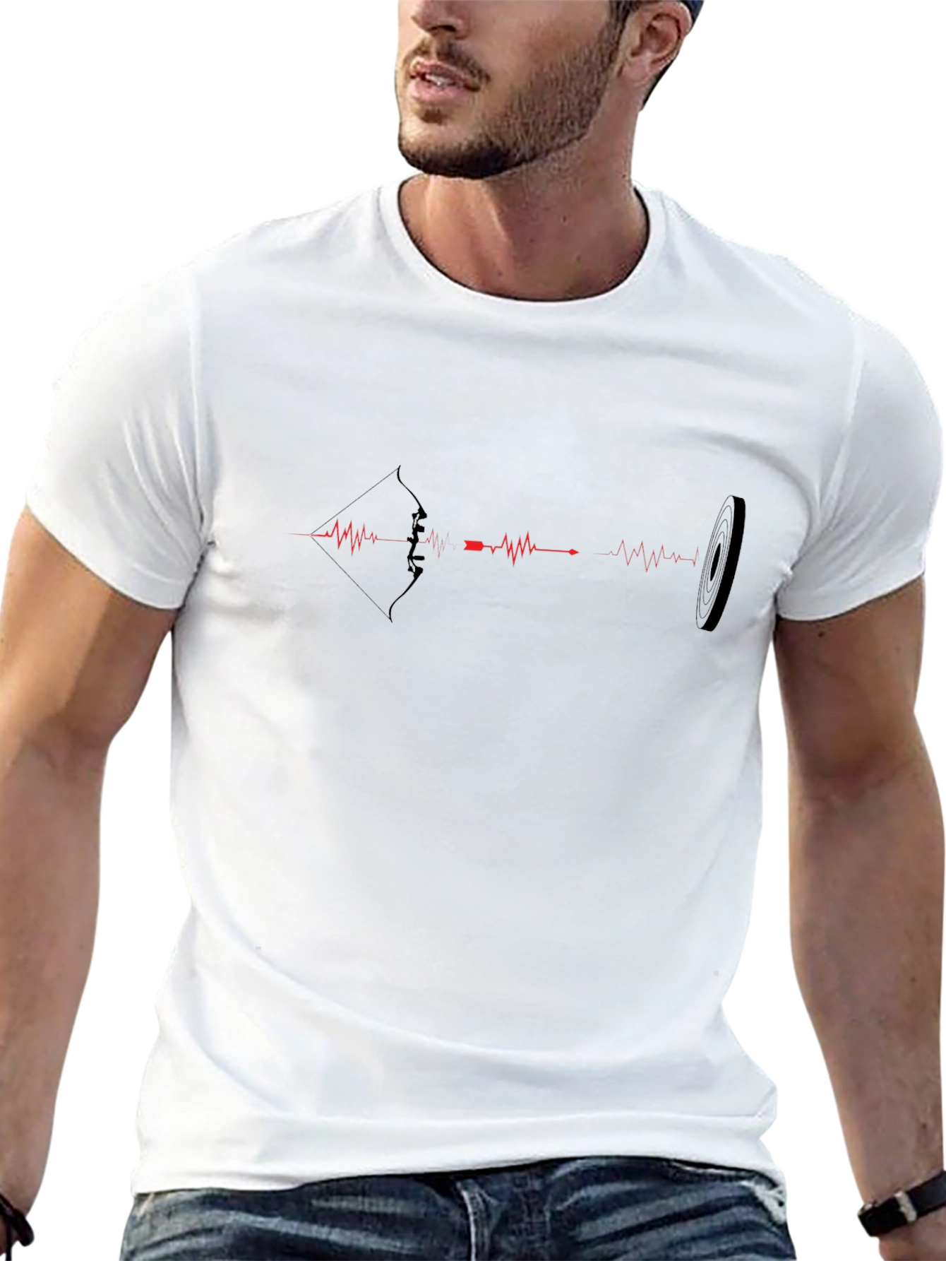 Archer Heartbeat T-Shirt - Archery Design