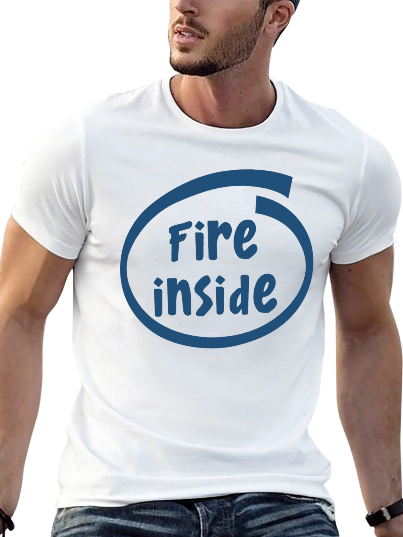 Fire Inside Intel Logo T-Shirt - Black