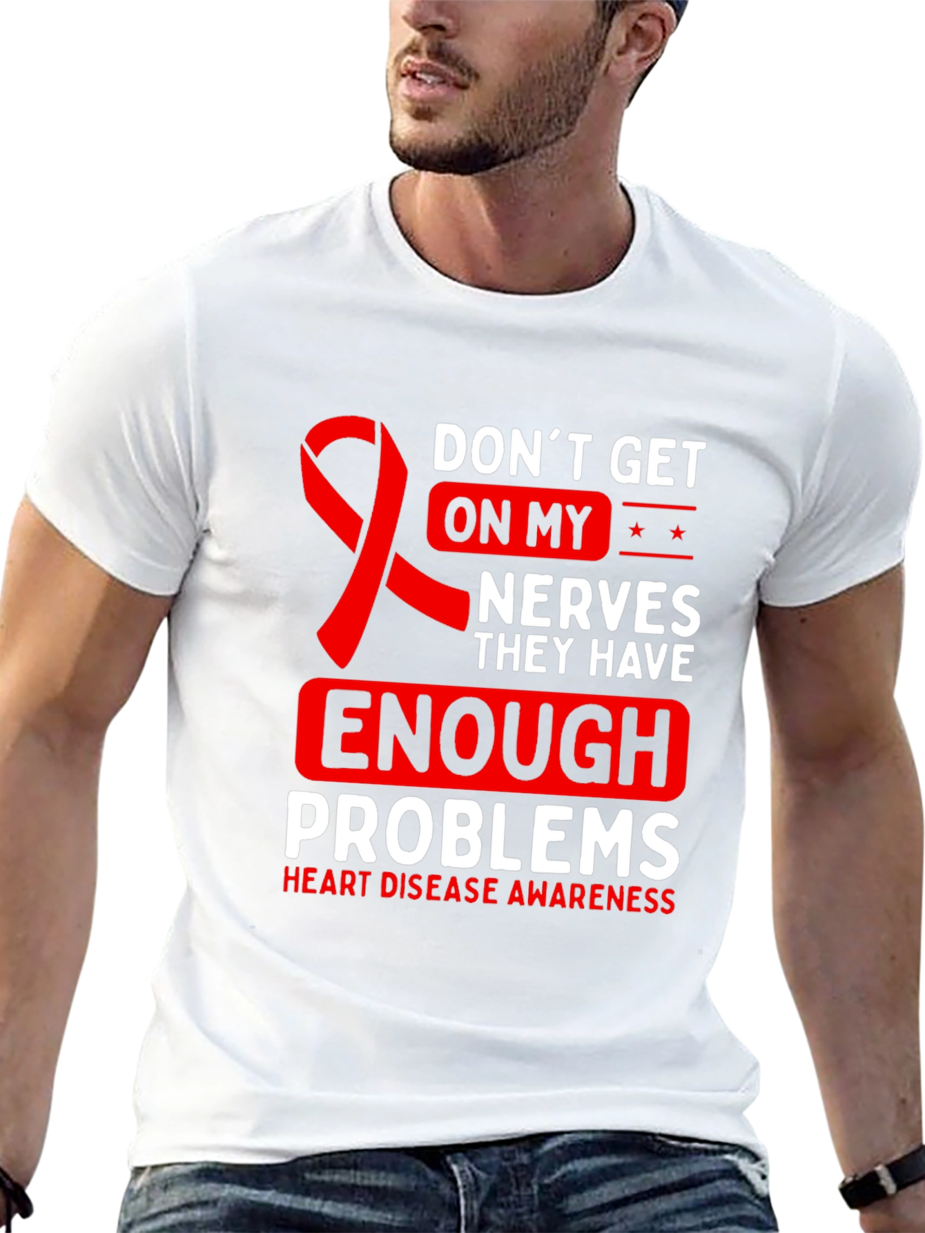 Heart Disease Awareness Graphic Tee