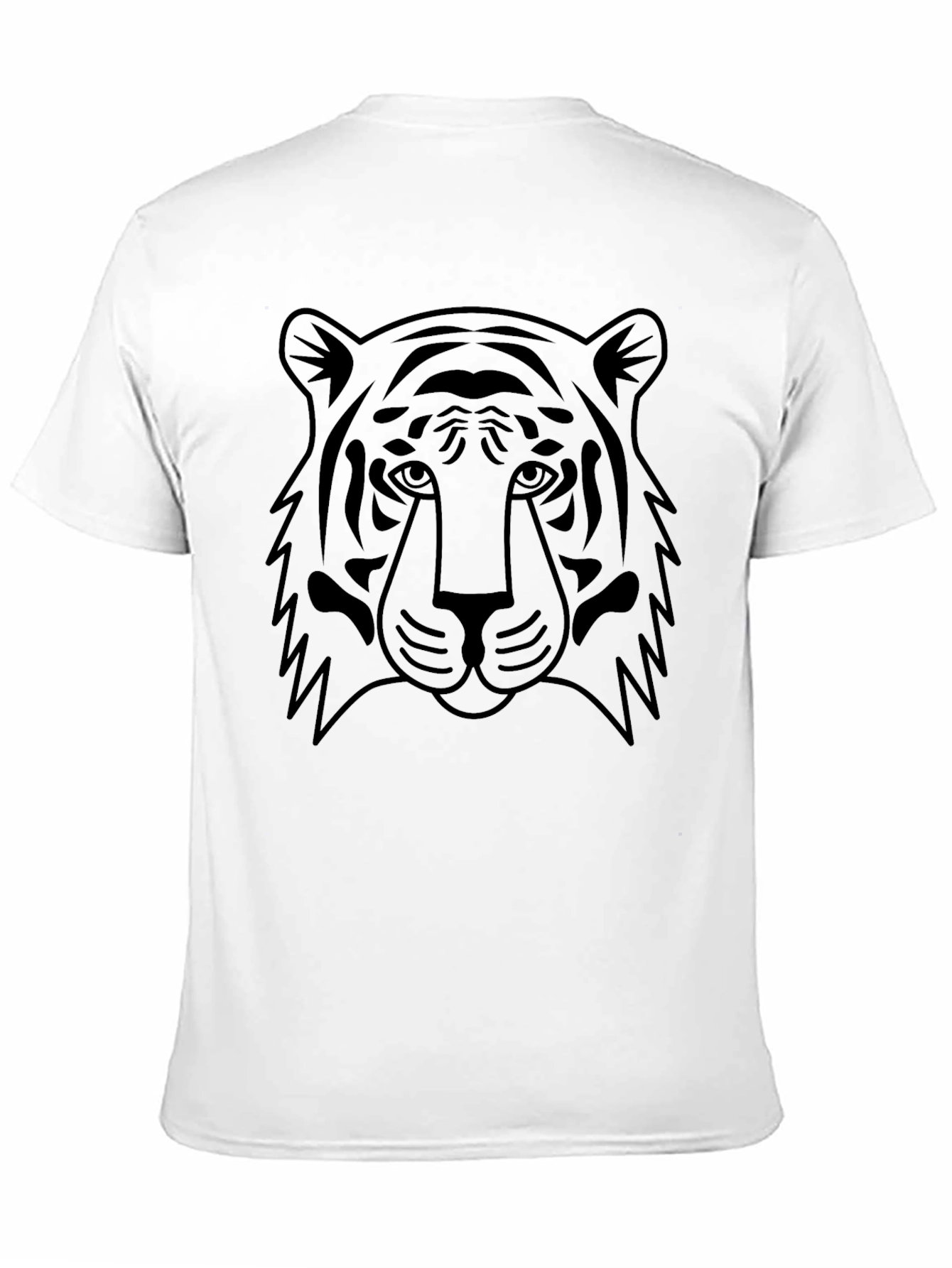 Mens Black Tiger Graphic T-Shirt