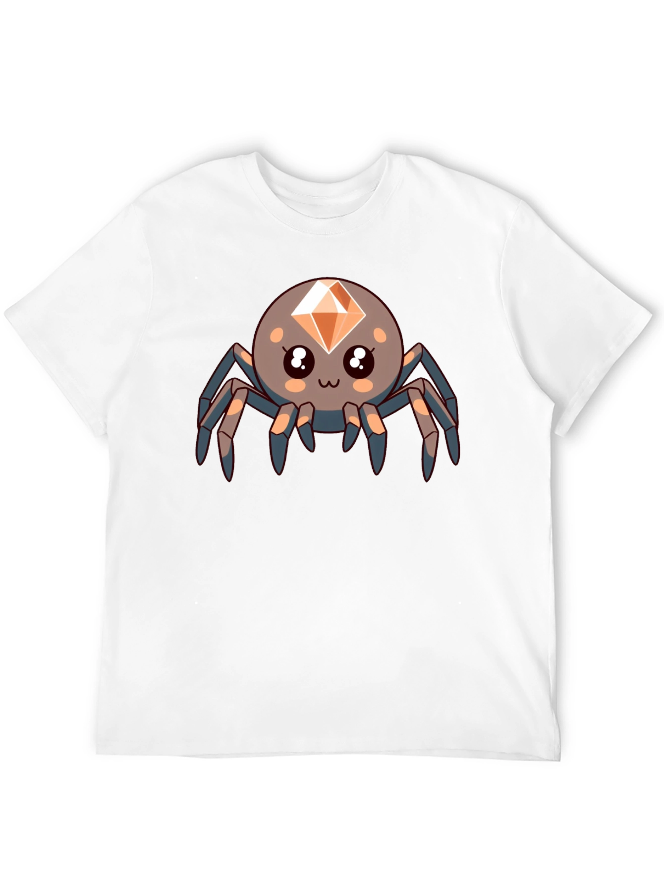 Cute Diamond Spider Black T-Shirt