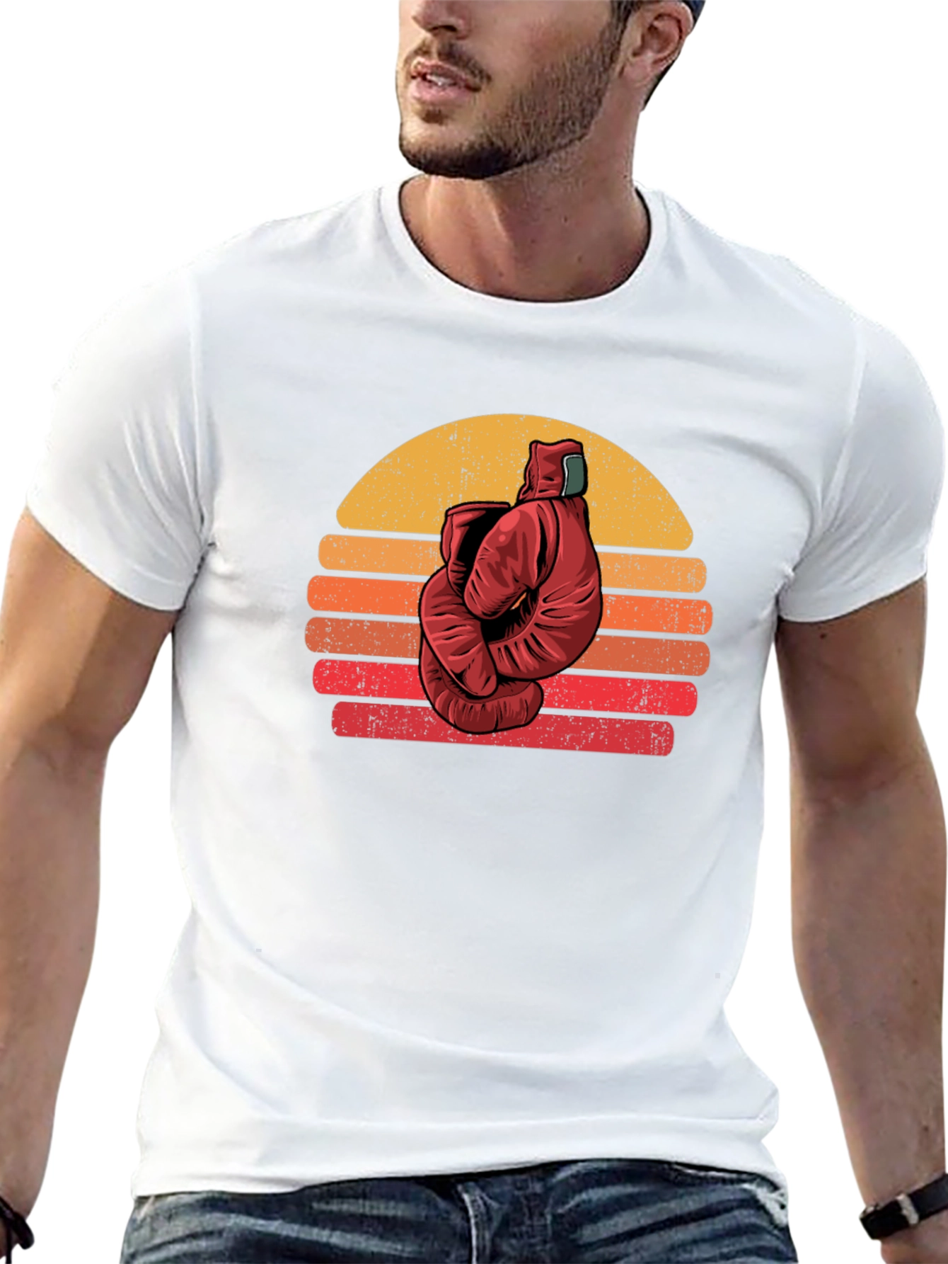 Retro Boxing Glove Graphic Tee