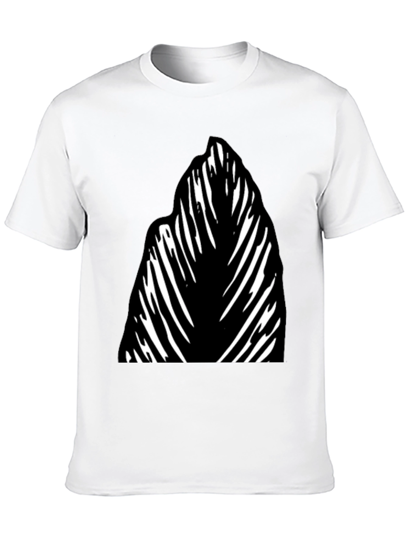 Abstract Graphic Tee - Black Cotton Blend