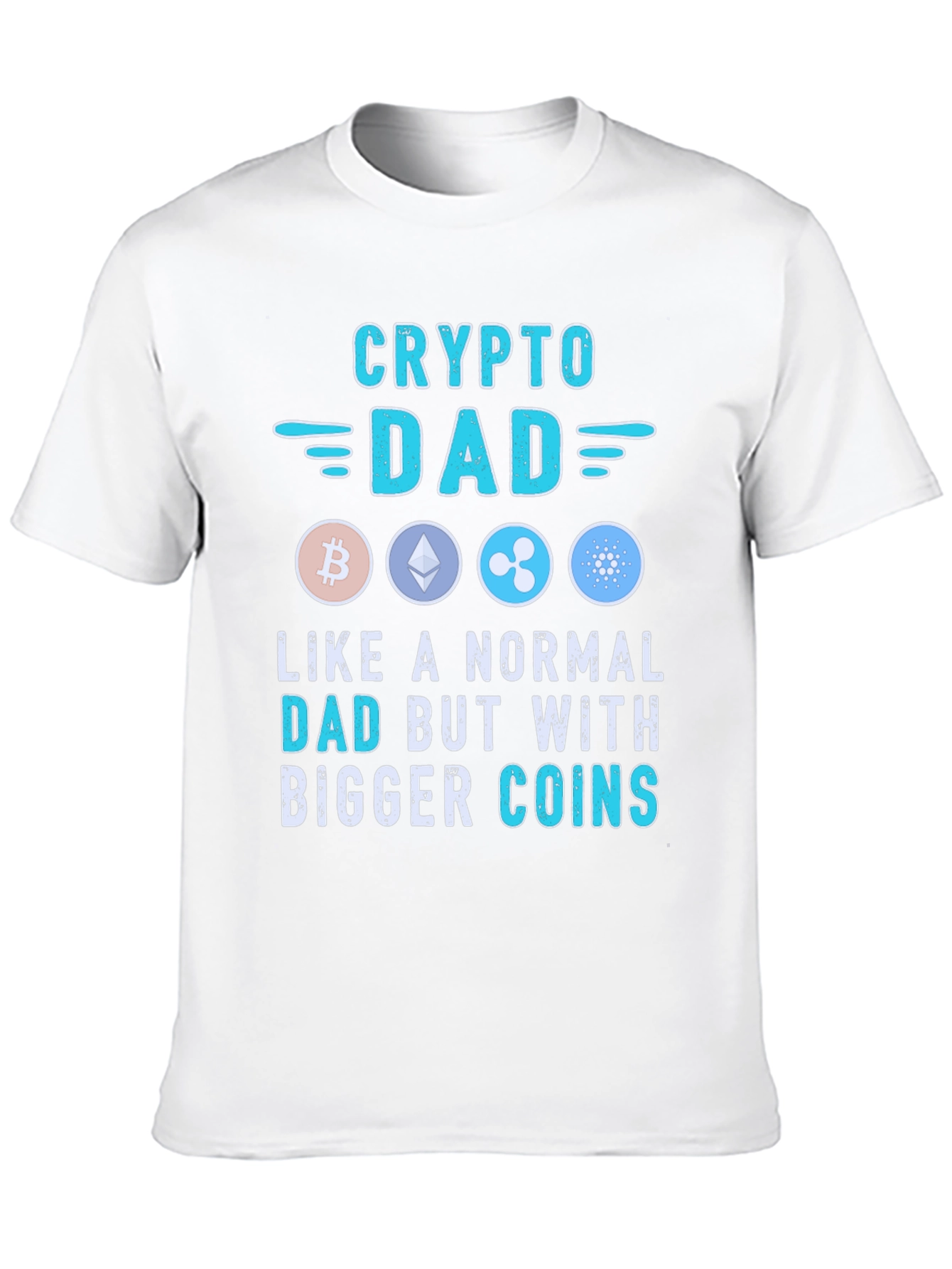 Crypto Dad T-Shirt - Bitcoin Ethereum Ripple Cardano