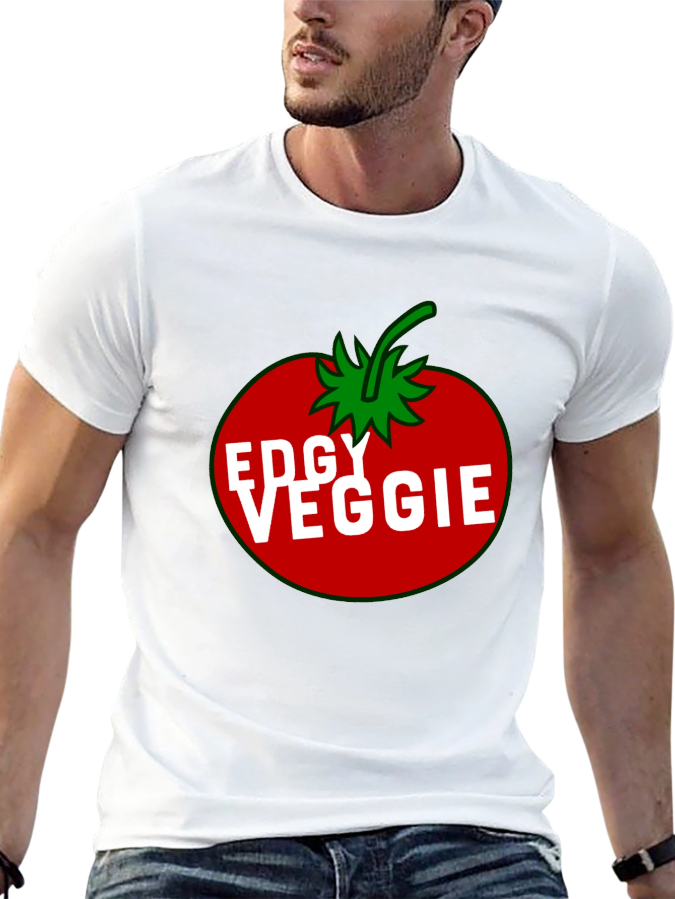 Edgy Veggie Tomato Graphic T-Shirt