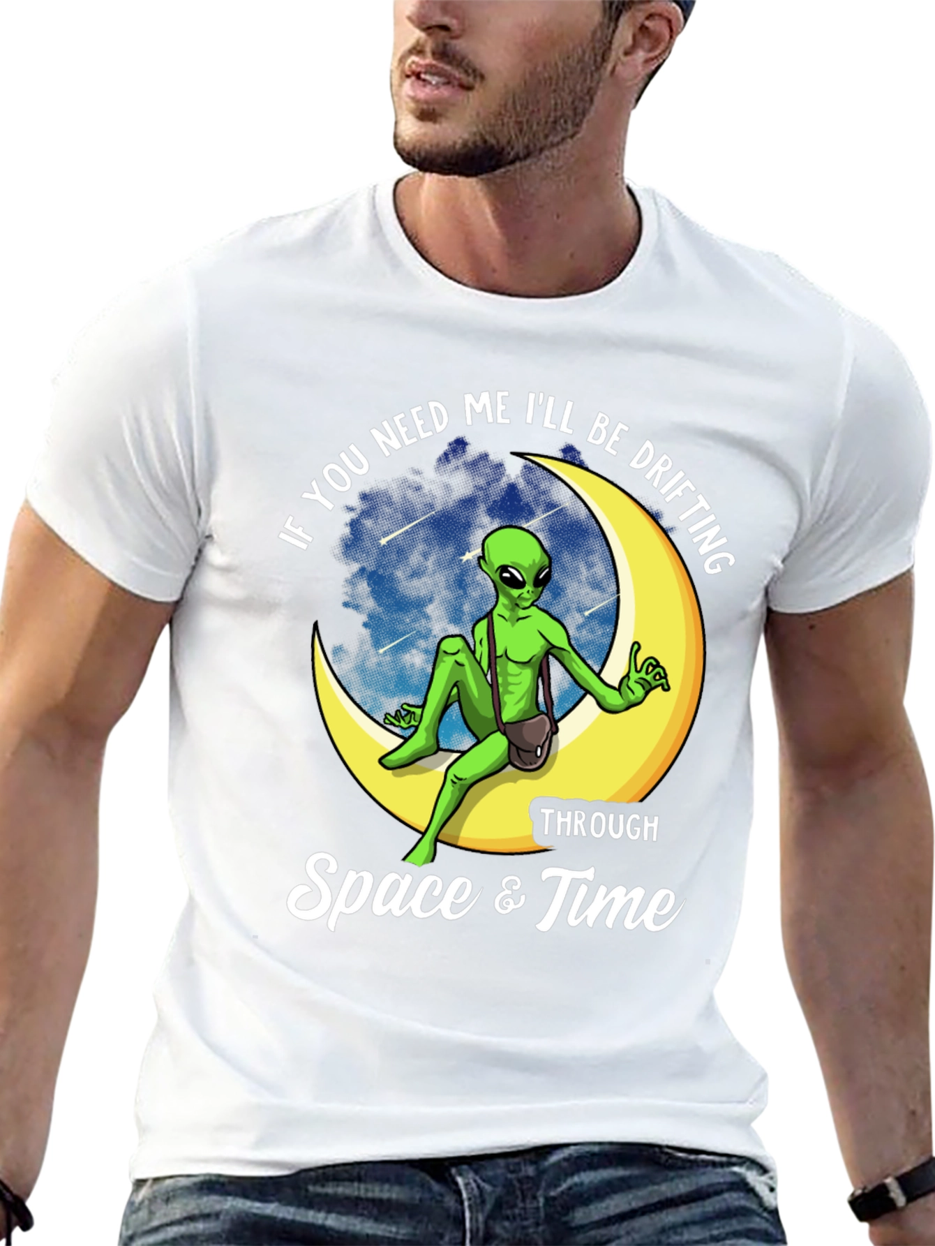 Space Alien Drifting T-Shirt