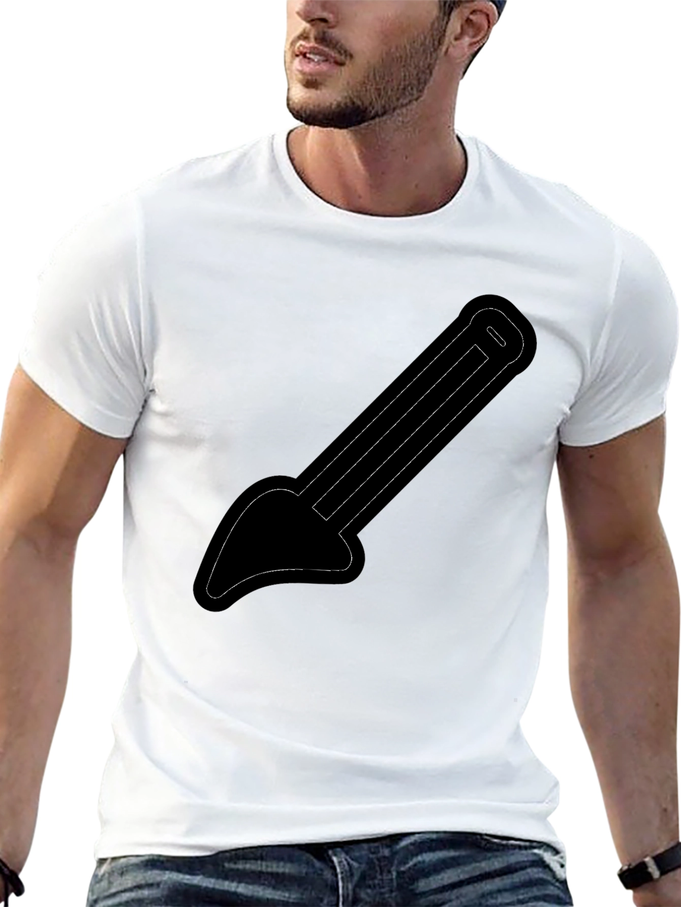 Cool Black T-Shirt with Arrow Graphic