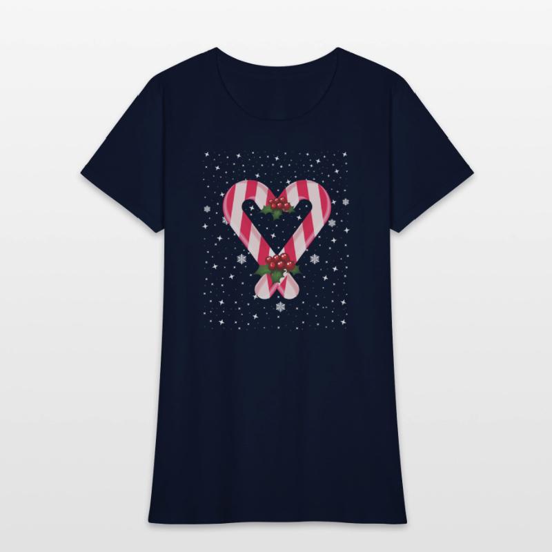 Candy Cane Hearts Christmas Xmas Holidays Santa