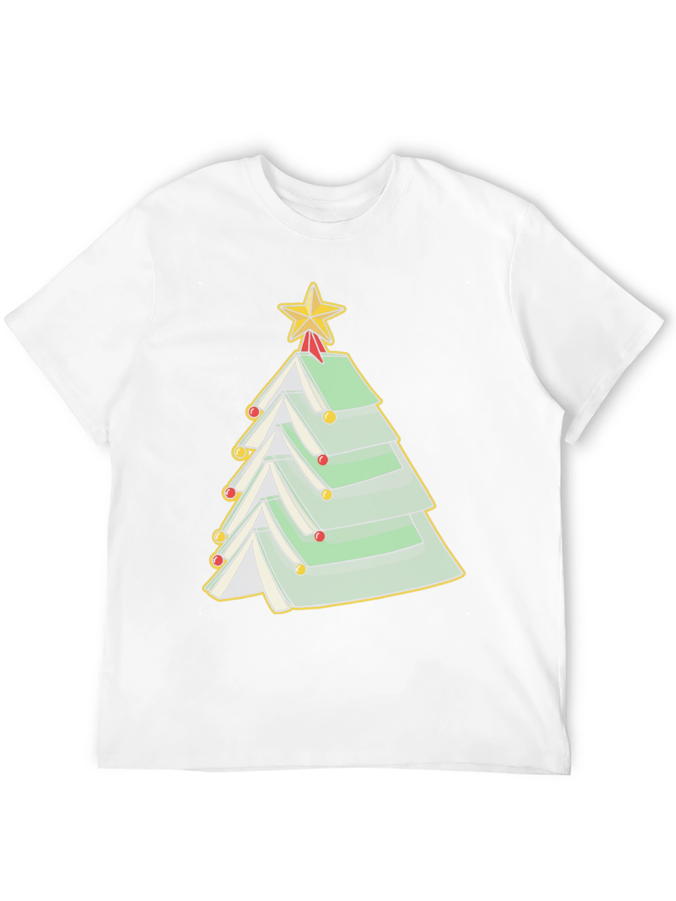Book Christmas Tree T-Shirt