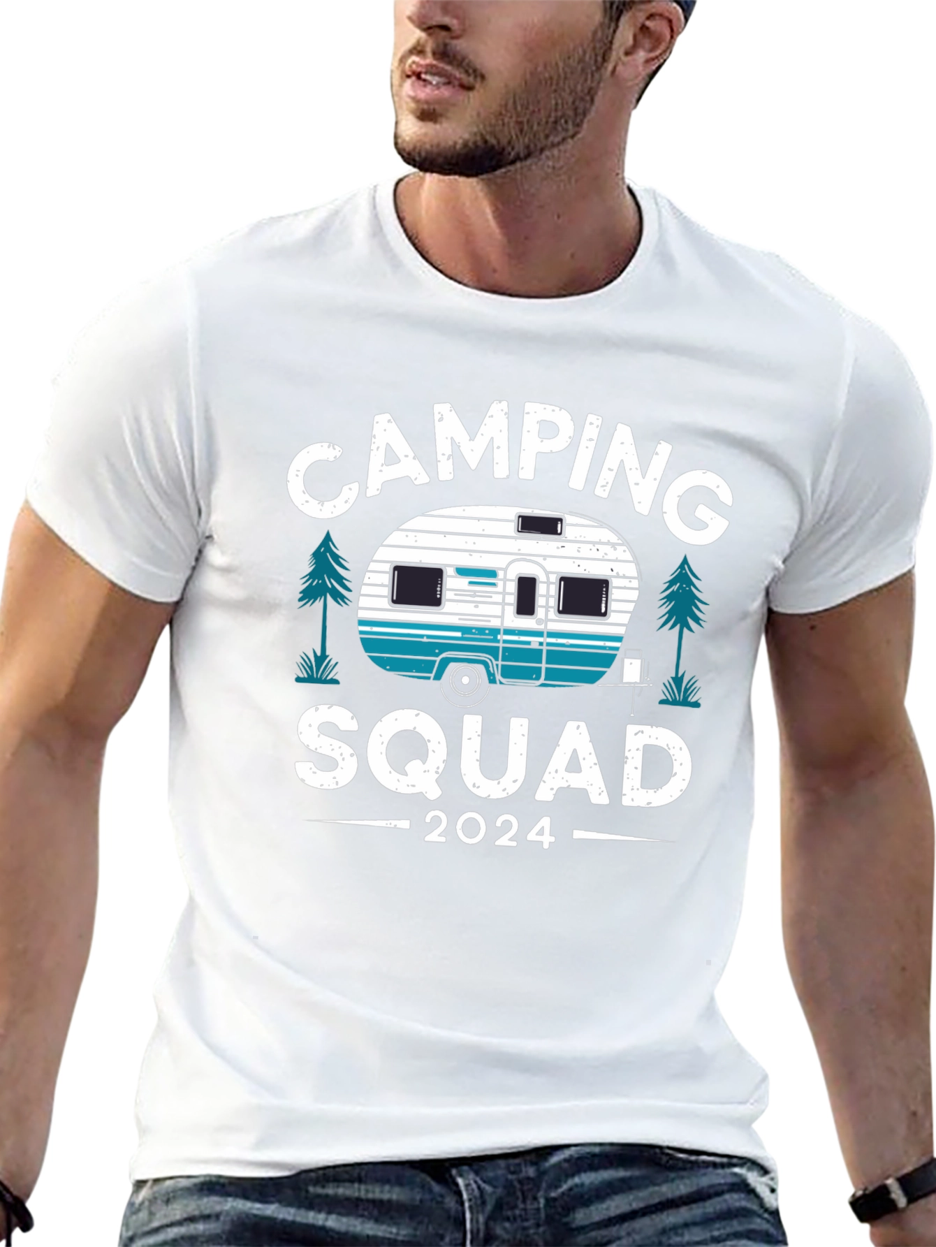 Camping Squad 2024 T-Shirt - Black