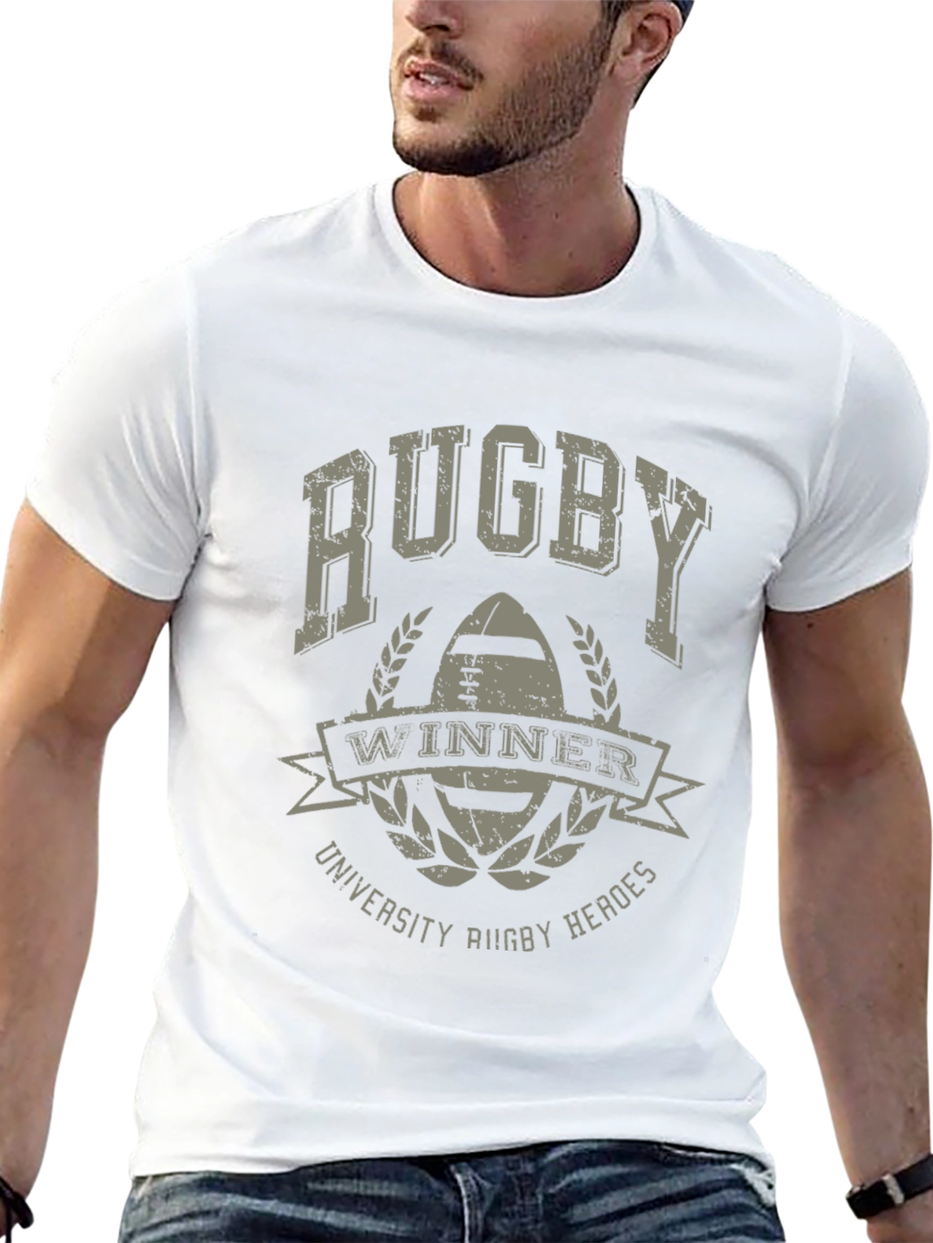 Rugby Winner University Heroes Graphic T-Shirt