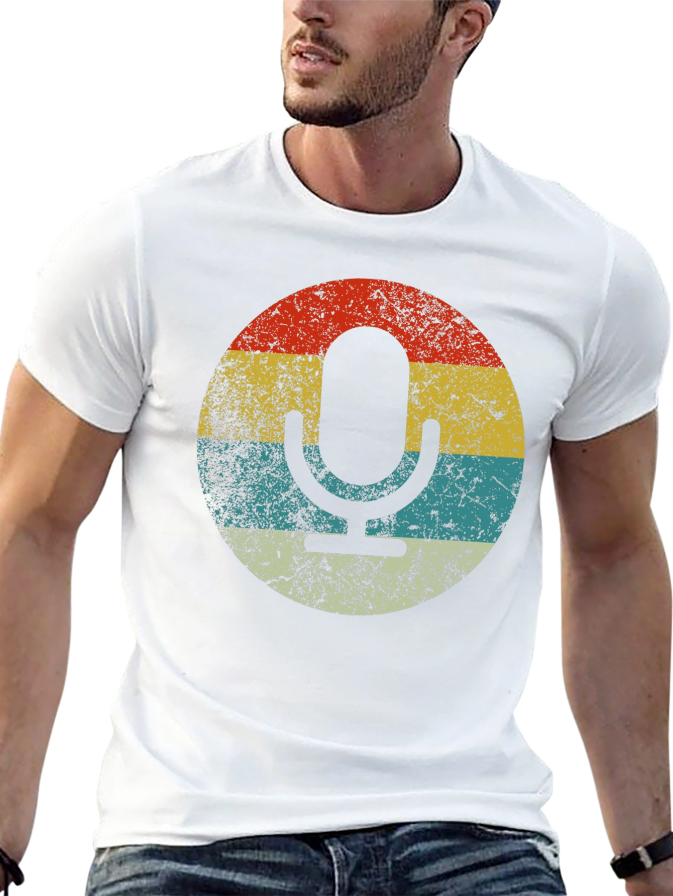 Retro Microphone Graphic Tee