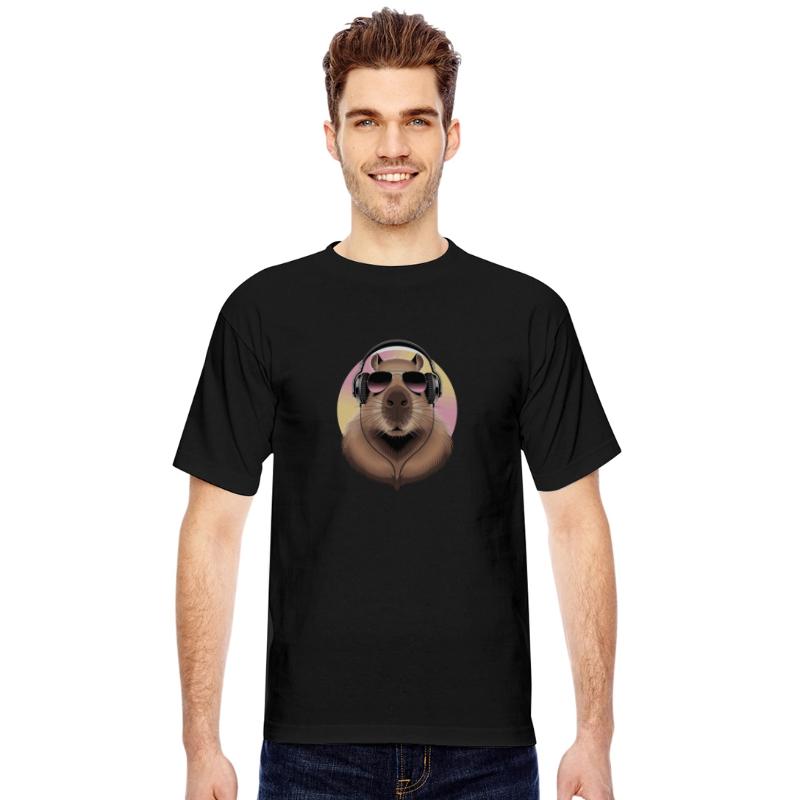 Cool Capybara with Headphones and Sunglasses