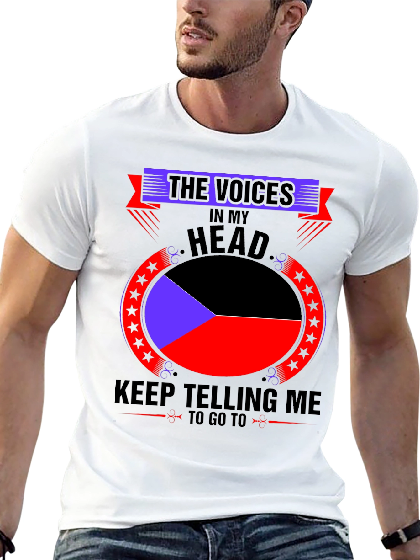 Voices in My Head Graphic Tee - Black