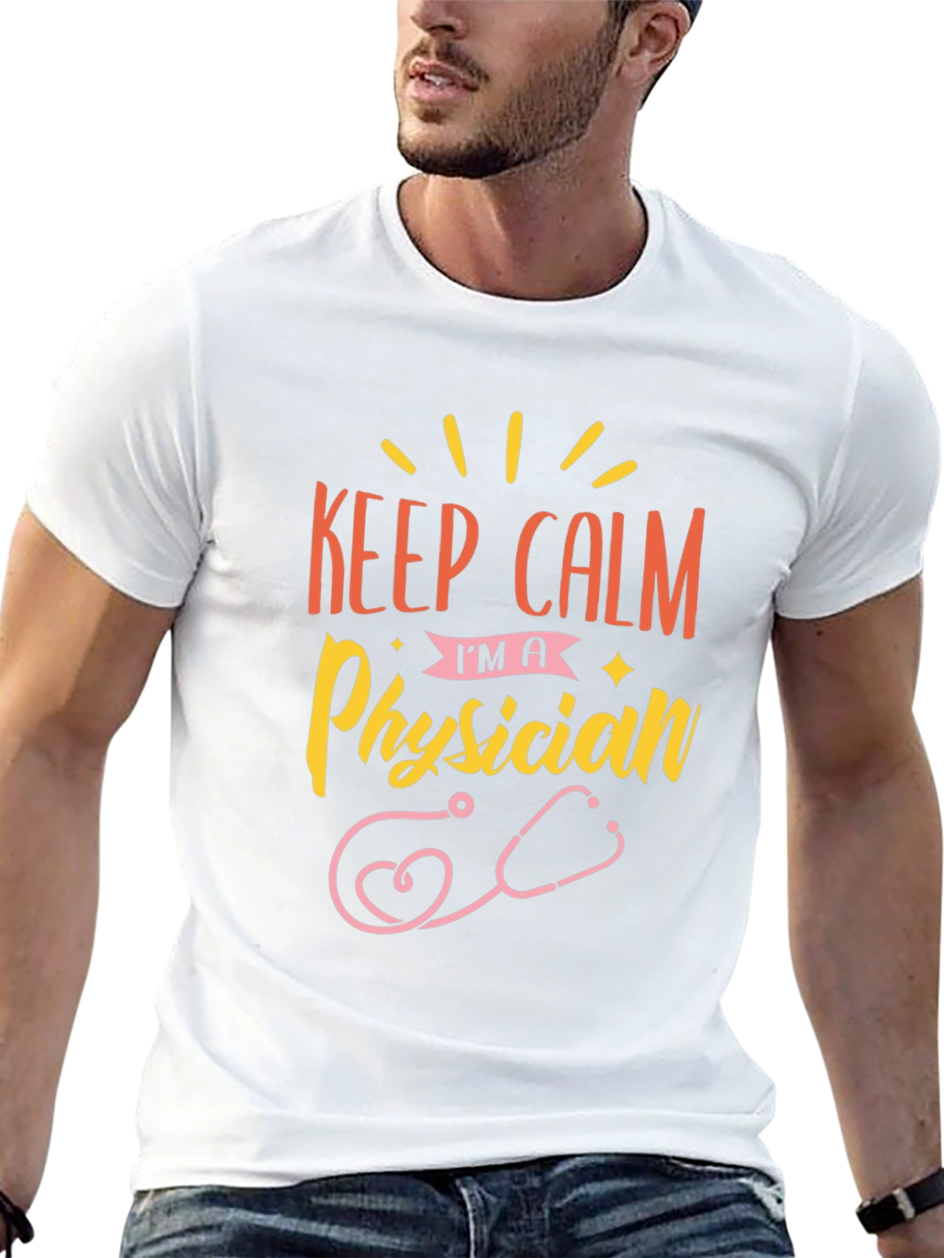 Keep Calm Im A Physician Graphic Tee