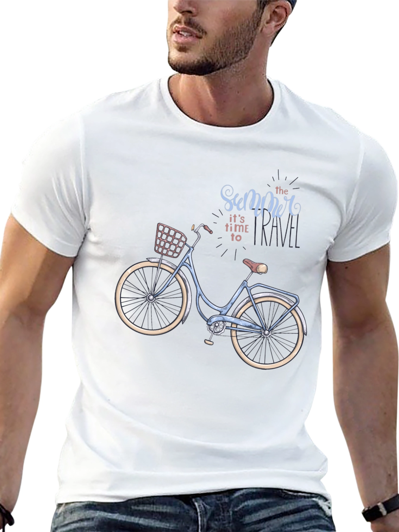 Summer Travel Bicycle Graphic Tee