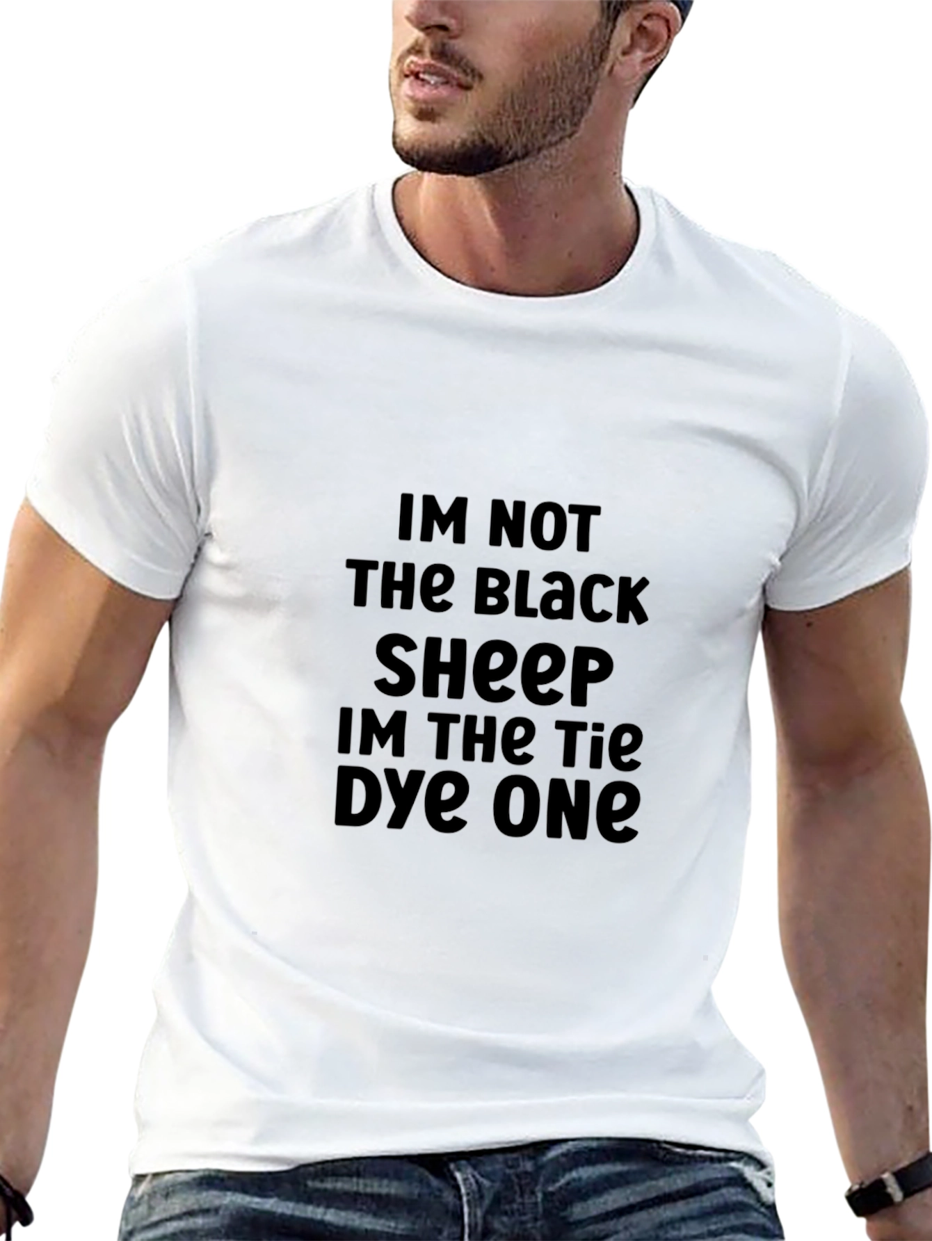 Black Im Not The Black Sheep Graphic Tee