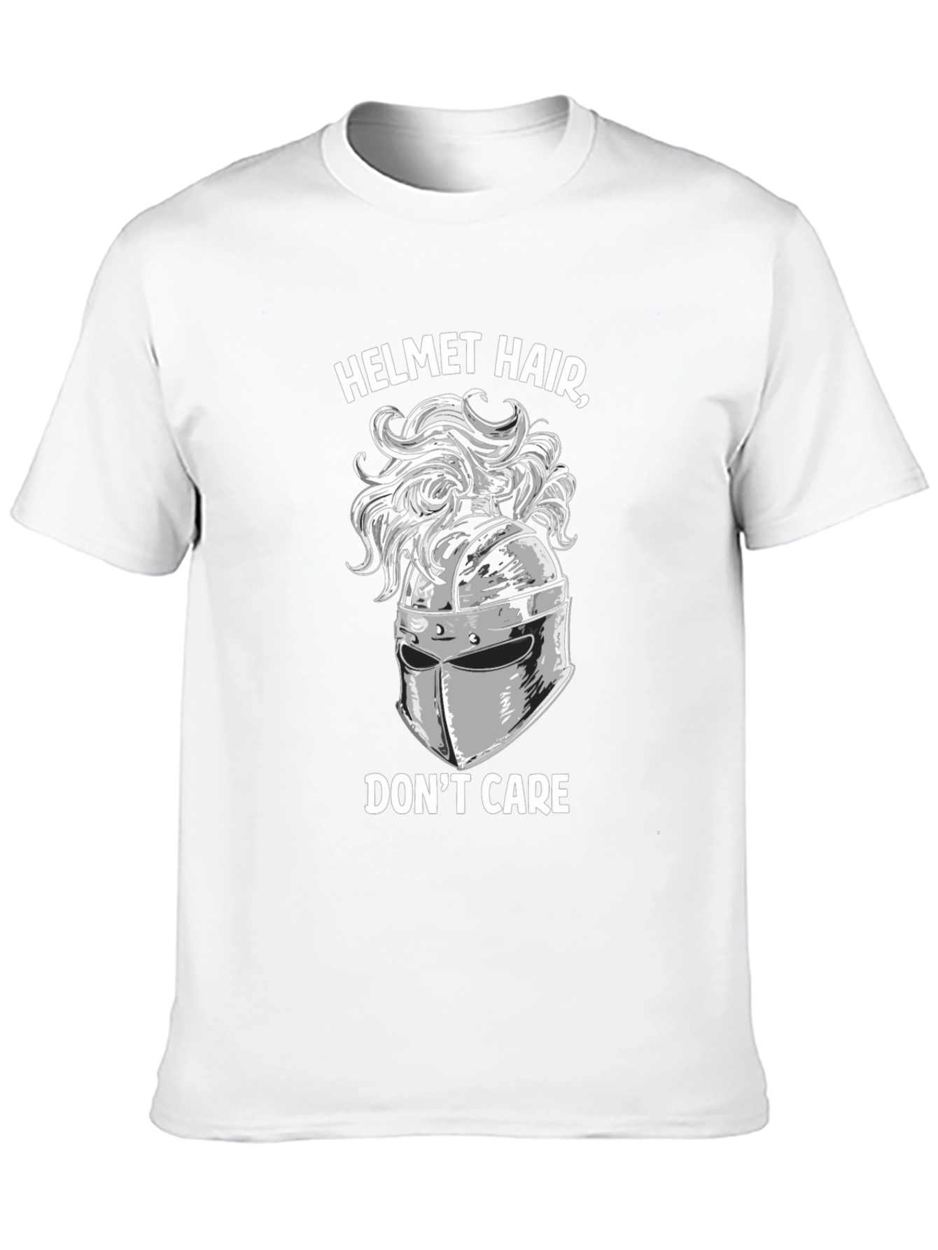 Helmet Hair Dont Care T-Shirt