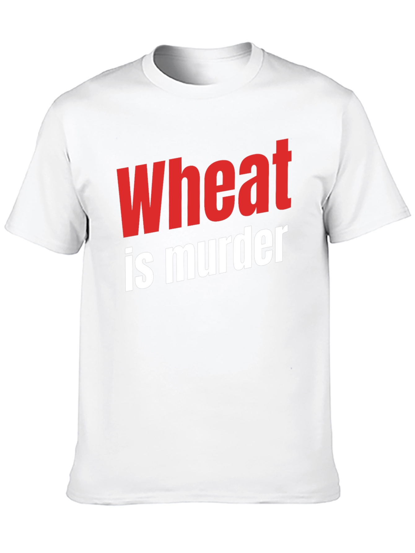 Wheat is Murder T-Shirt - Black Graphic Tee
