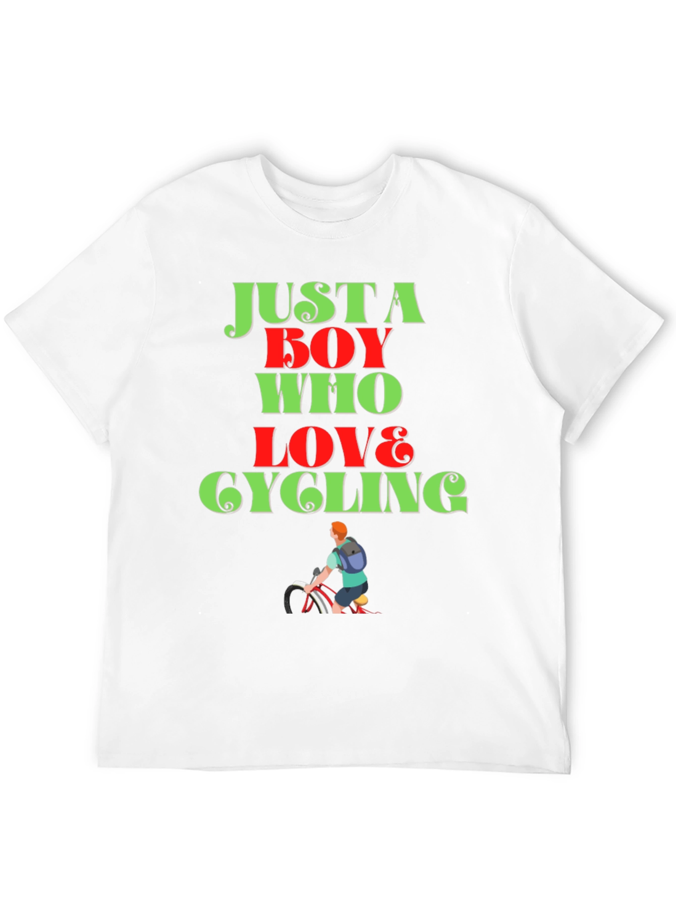 Cycling Lover T-Shirt: Just a Boy Who Loves Cycling