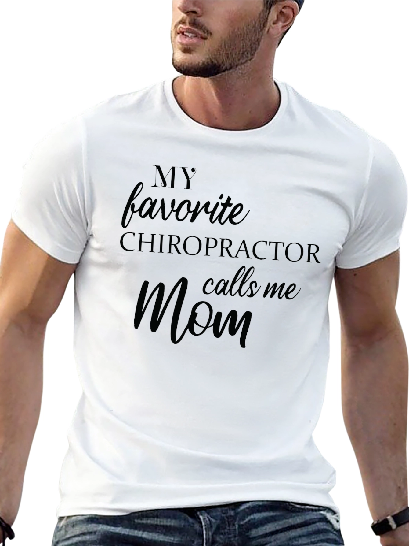 Chiropractors Mom T-Shirt - Black