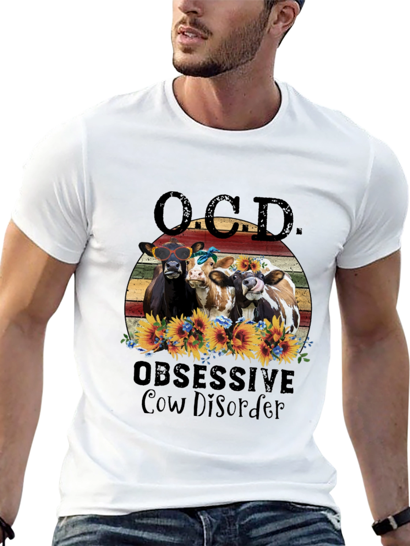 OCD Obsessive Cow Disorder T-Shirt