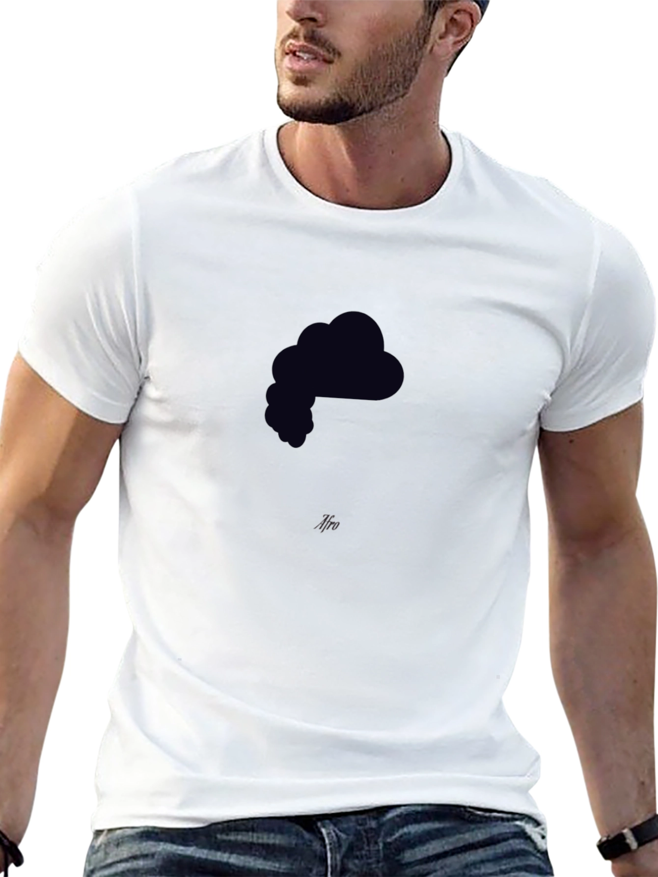 Black Graphic Tee - Minimalist Design