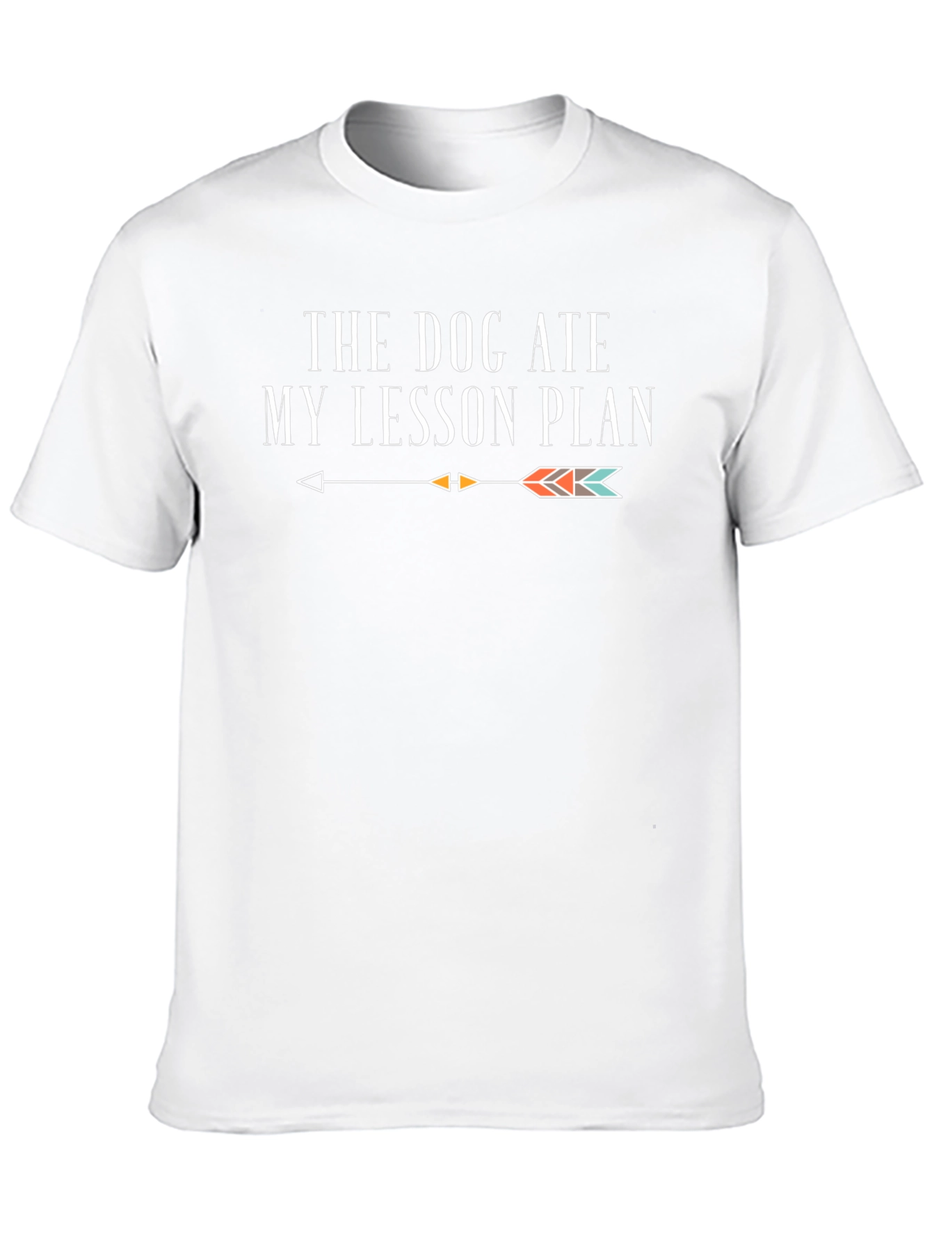 Funny Teacher T-Shirt - Dog Ate My Lesson Plan