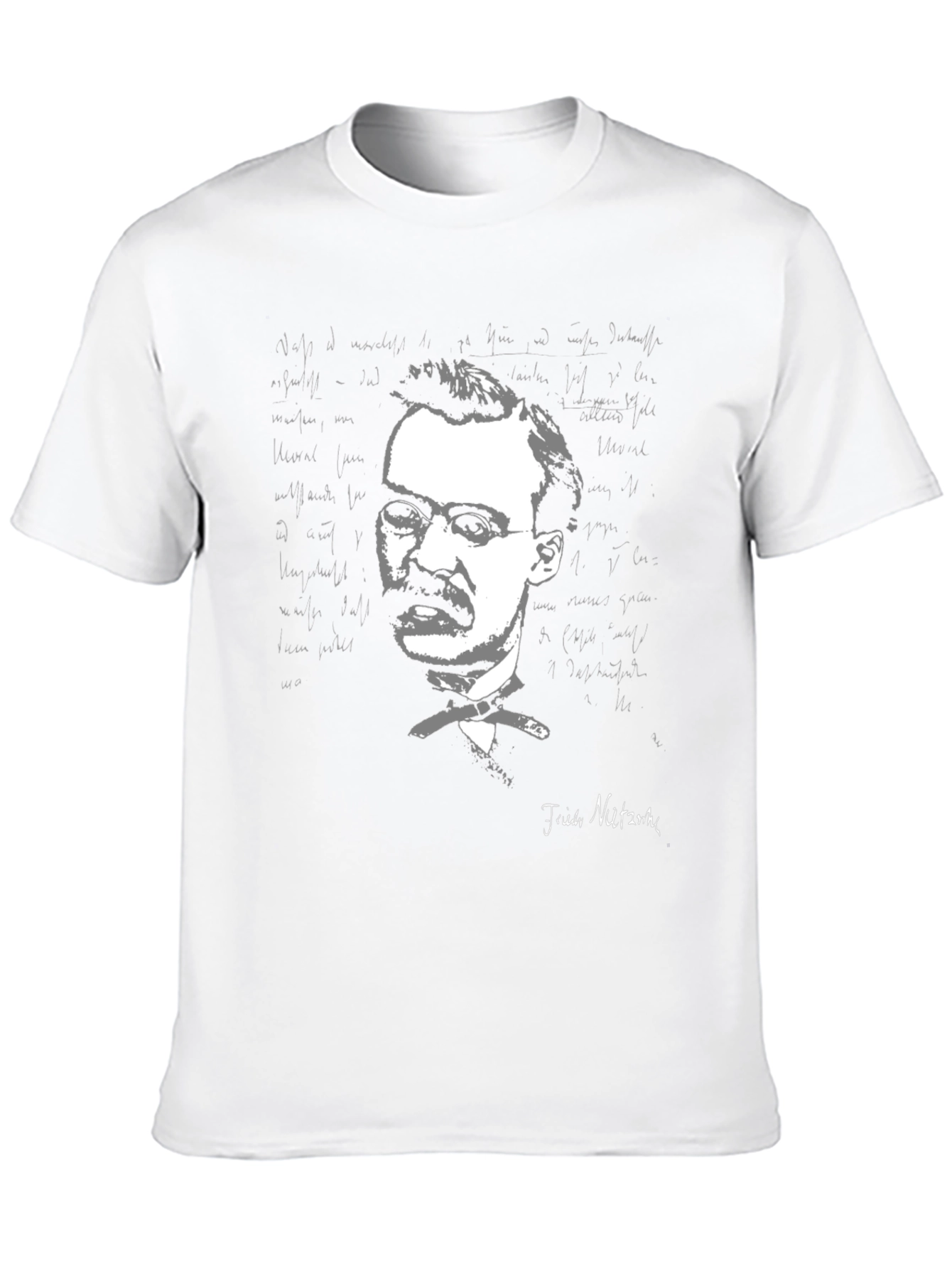 Nietzsche Portrait Graphic T-Shirt
