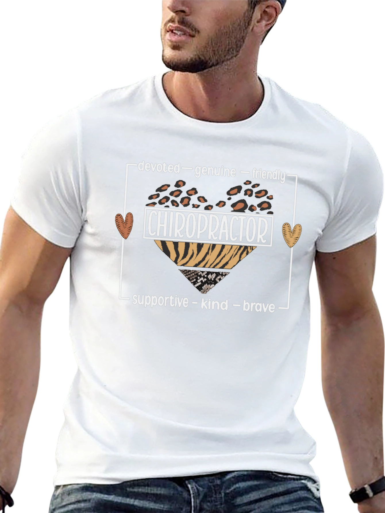 Chiropractor Graphic Tee - Devoted Genuine Friendly