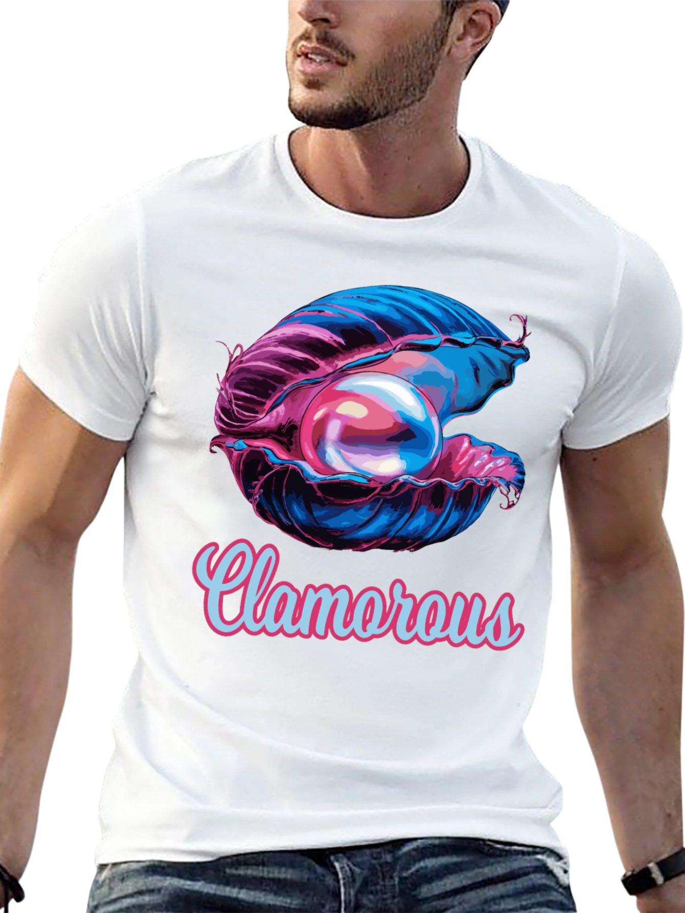Clamorous Pearl Graphic Tee - Unisex