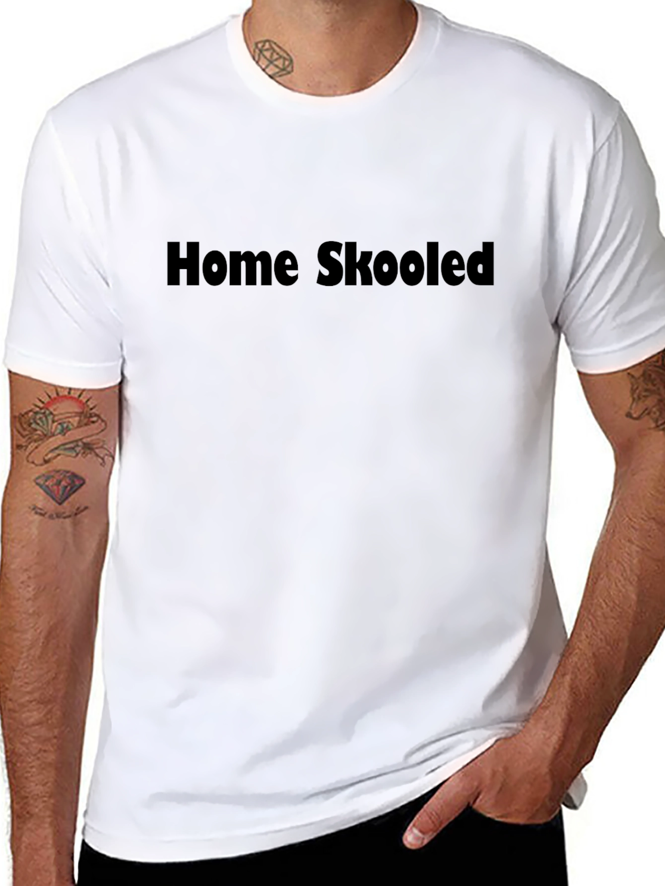 Home Skool Tee - Classic Black Graphic T-Shirt
