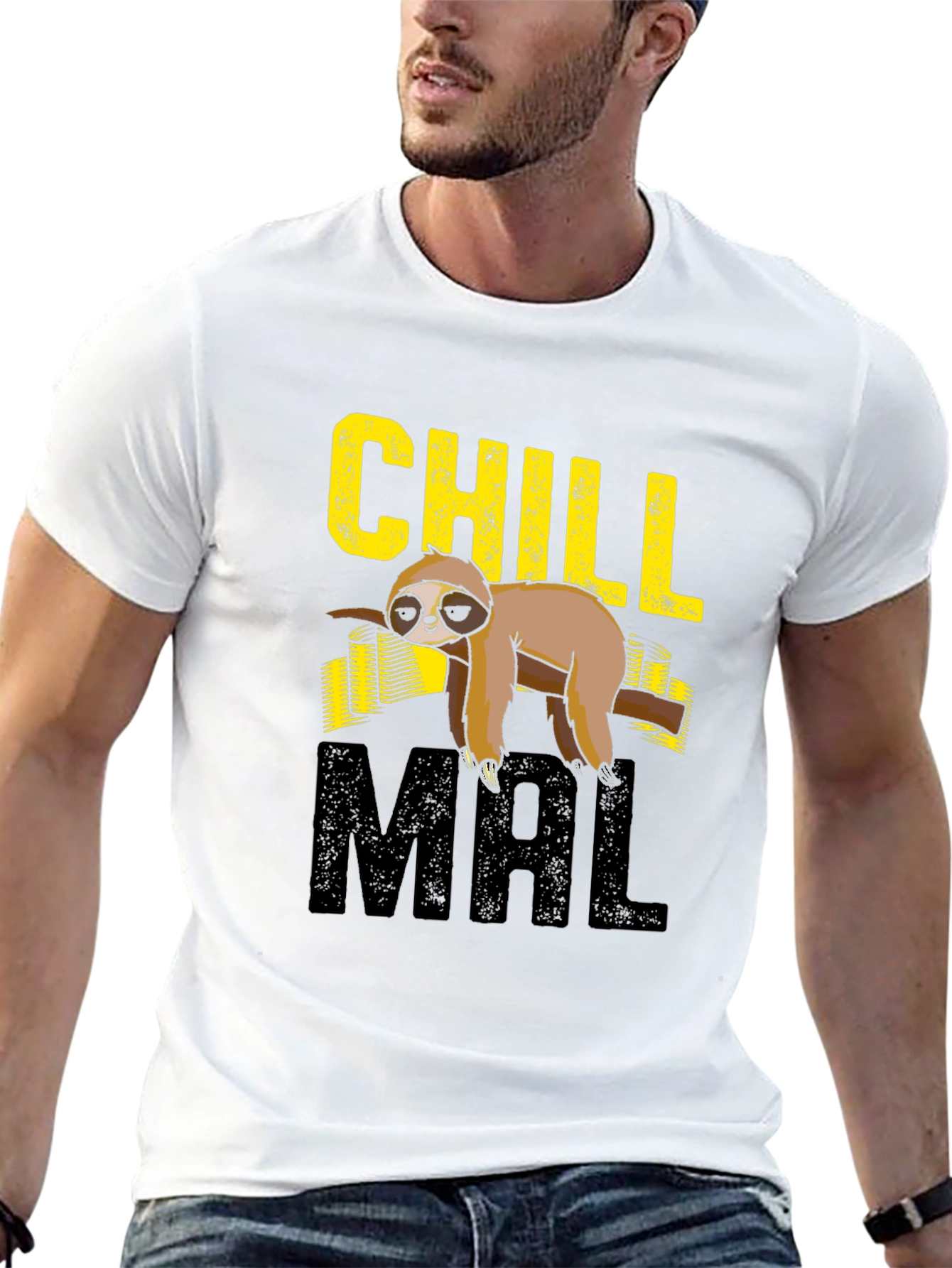 Chill Mal Sloth Graphic T-Shirt