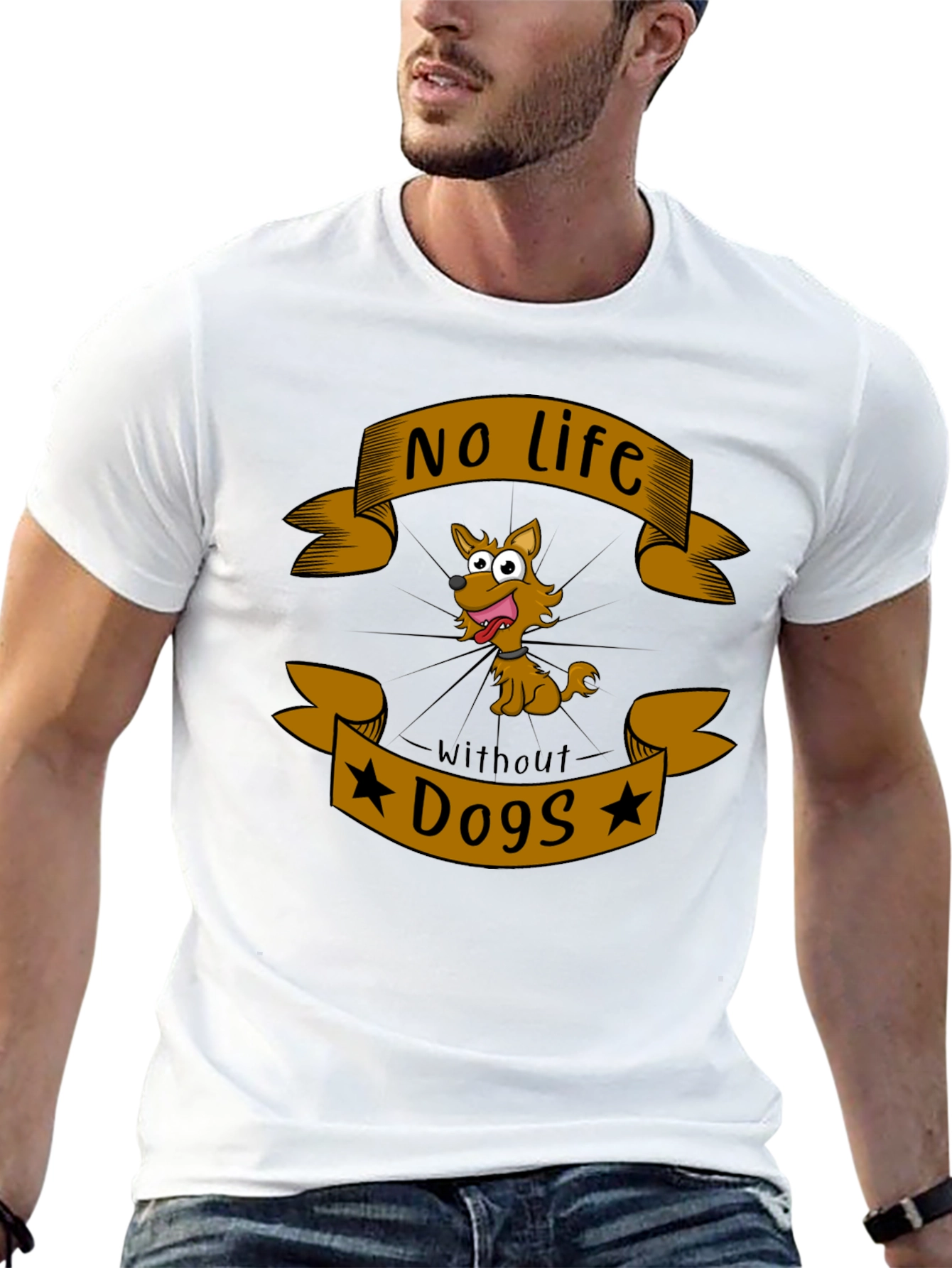 No Life Without Dogs T-Shirt - Novelty Graphic Tee