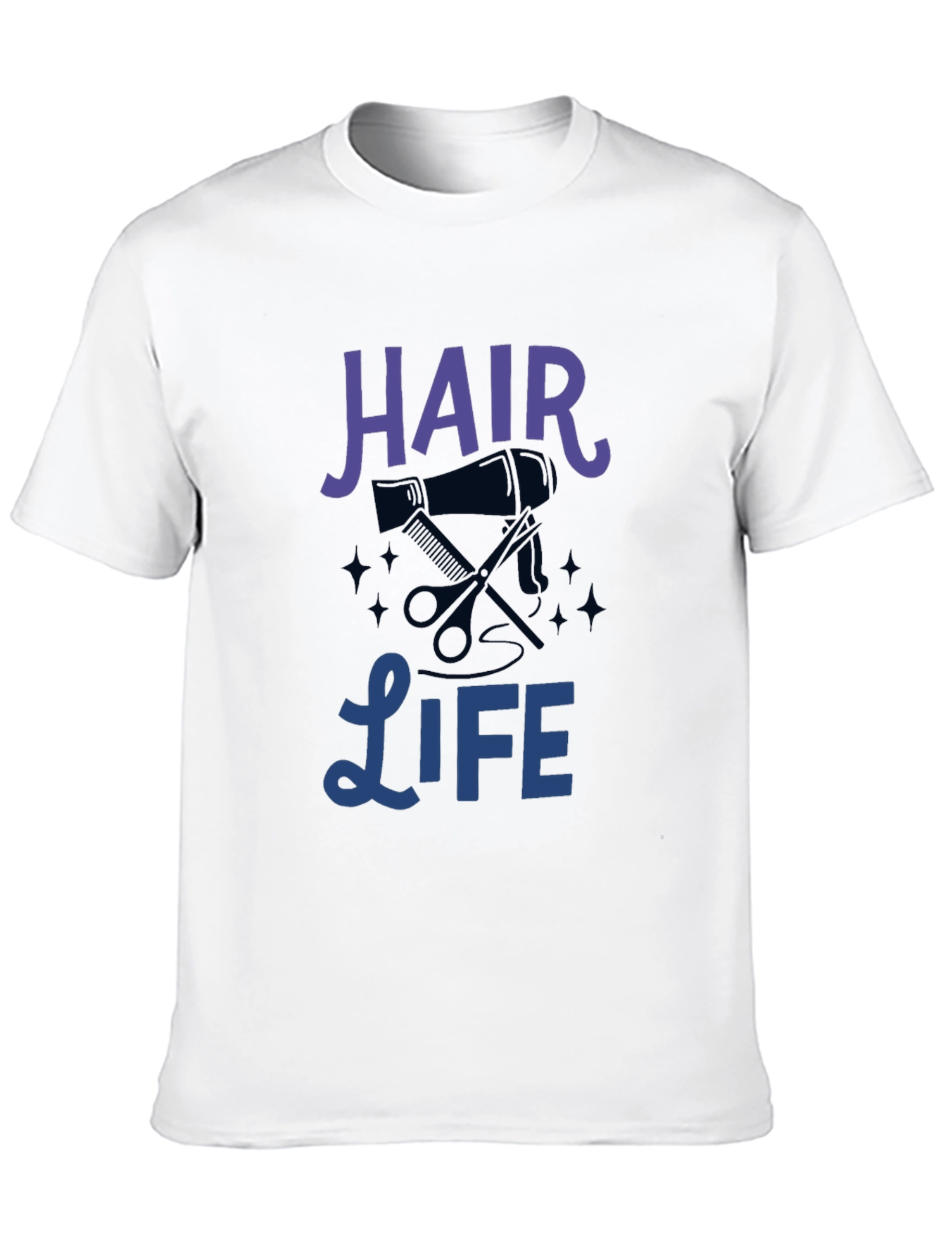 Hair Life Graphic Tee - Unisex Black T-Shirt