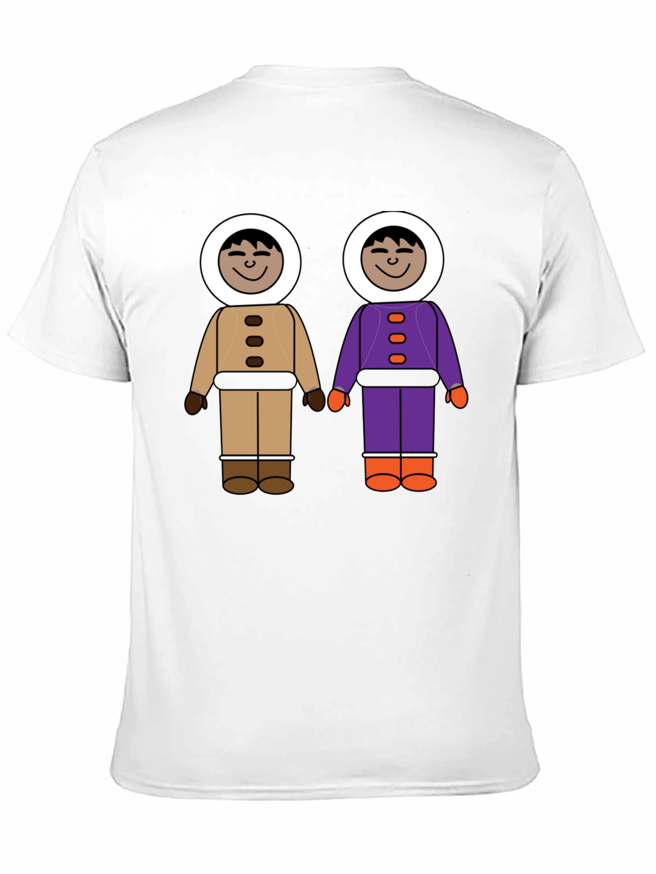 Novel Cartoon Friends Graphic T-Shirt