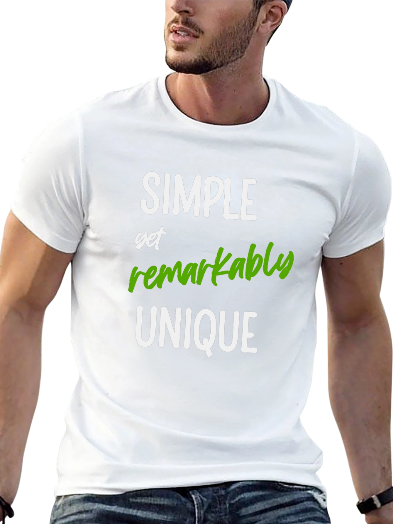 Simple Unique Graphic Tee - Soft Cotton Blend