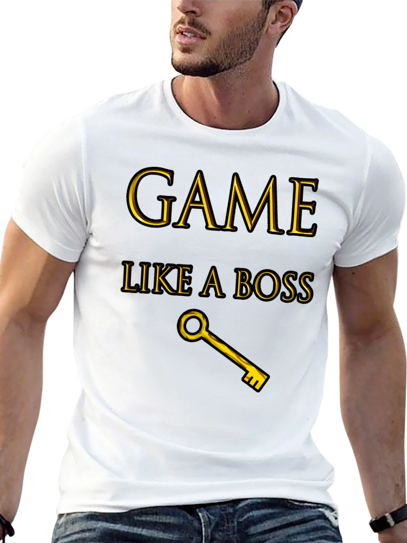 Game Like A Boss Black T-Shirt