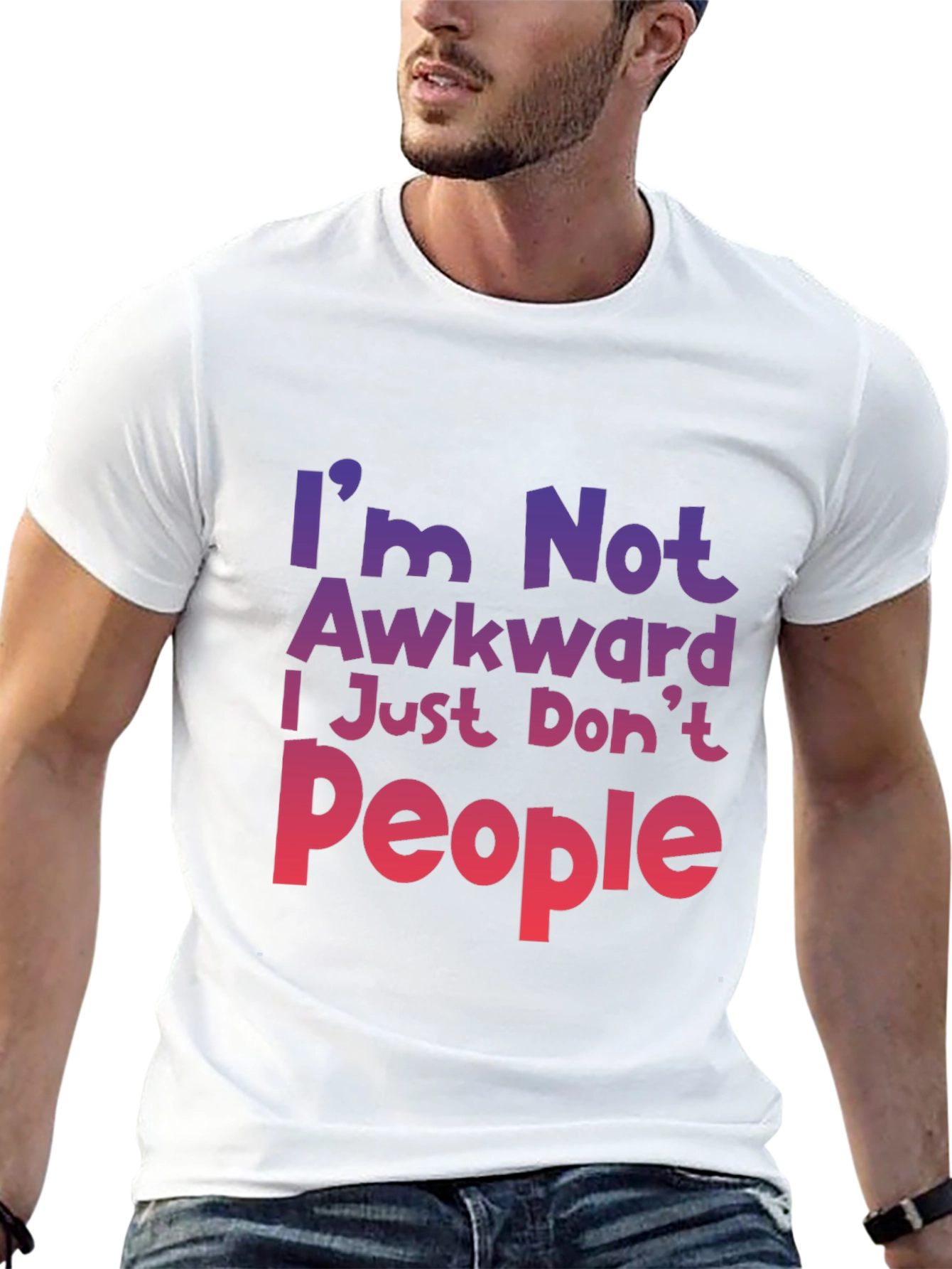 Awkward? Graphic Tee - Introvert Humor T-Shirt